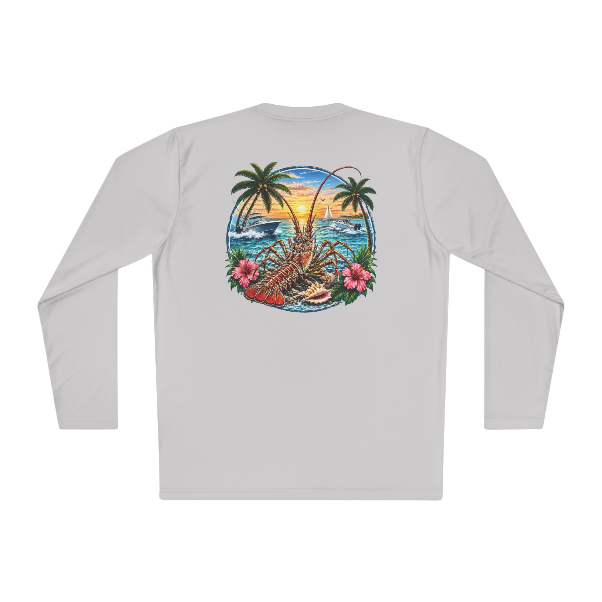Unisex Moisture Wicking Long Sleeve- Lobstering