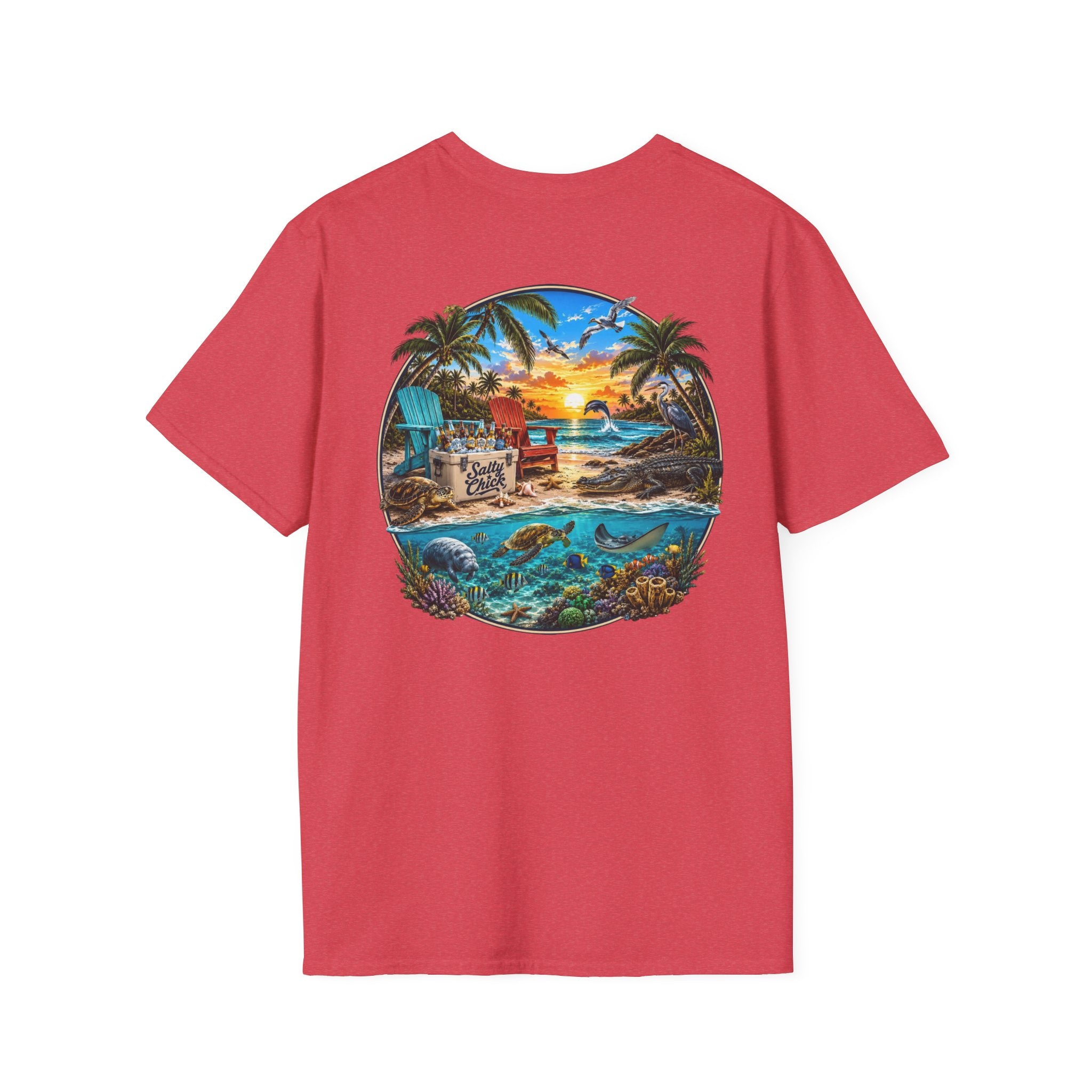 Cotton Tee- Beach scene