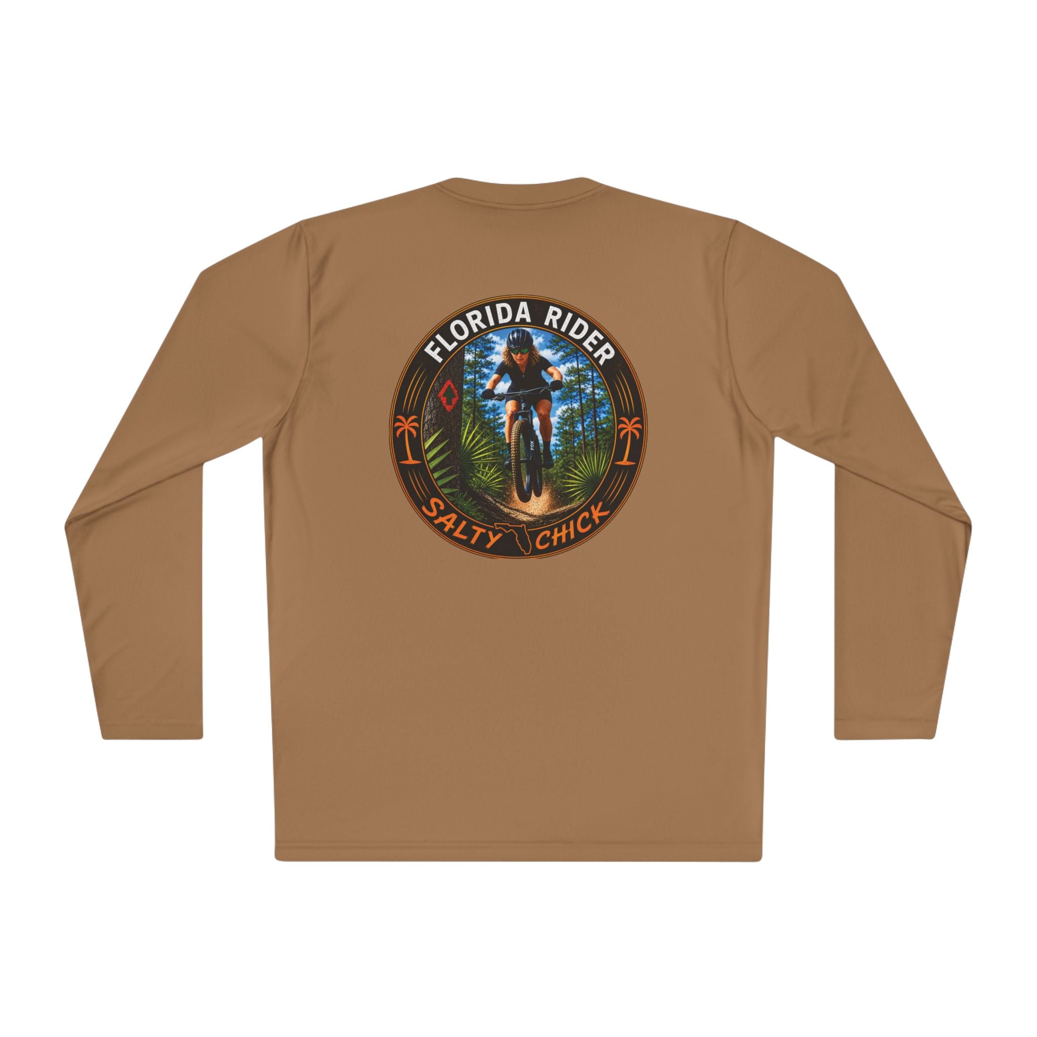Unisex Moisture Wicking Long Sleeve- Mountain Biker