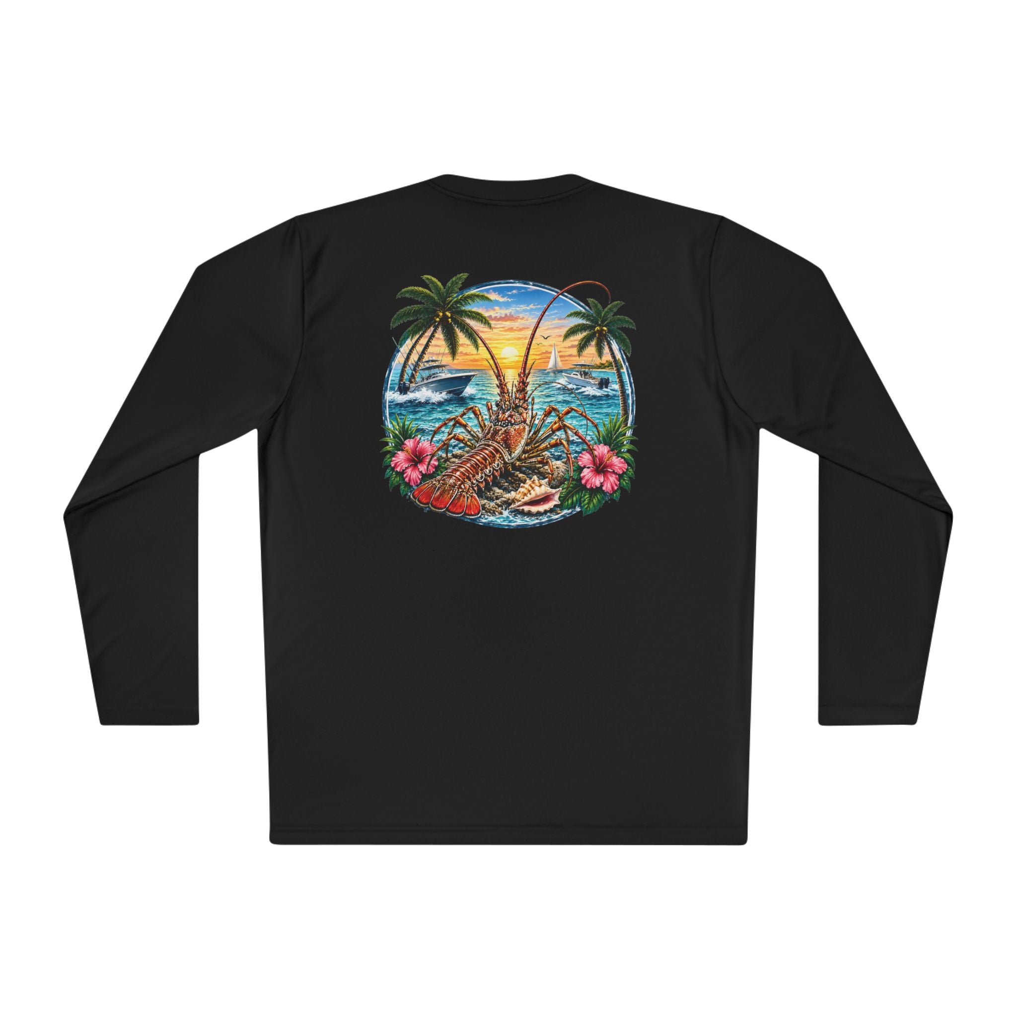 Unisex Moisture Wicking Long Sleeve- Lobstering