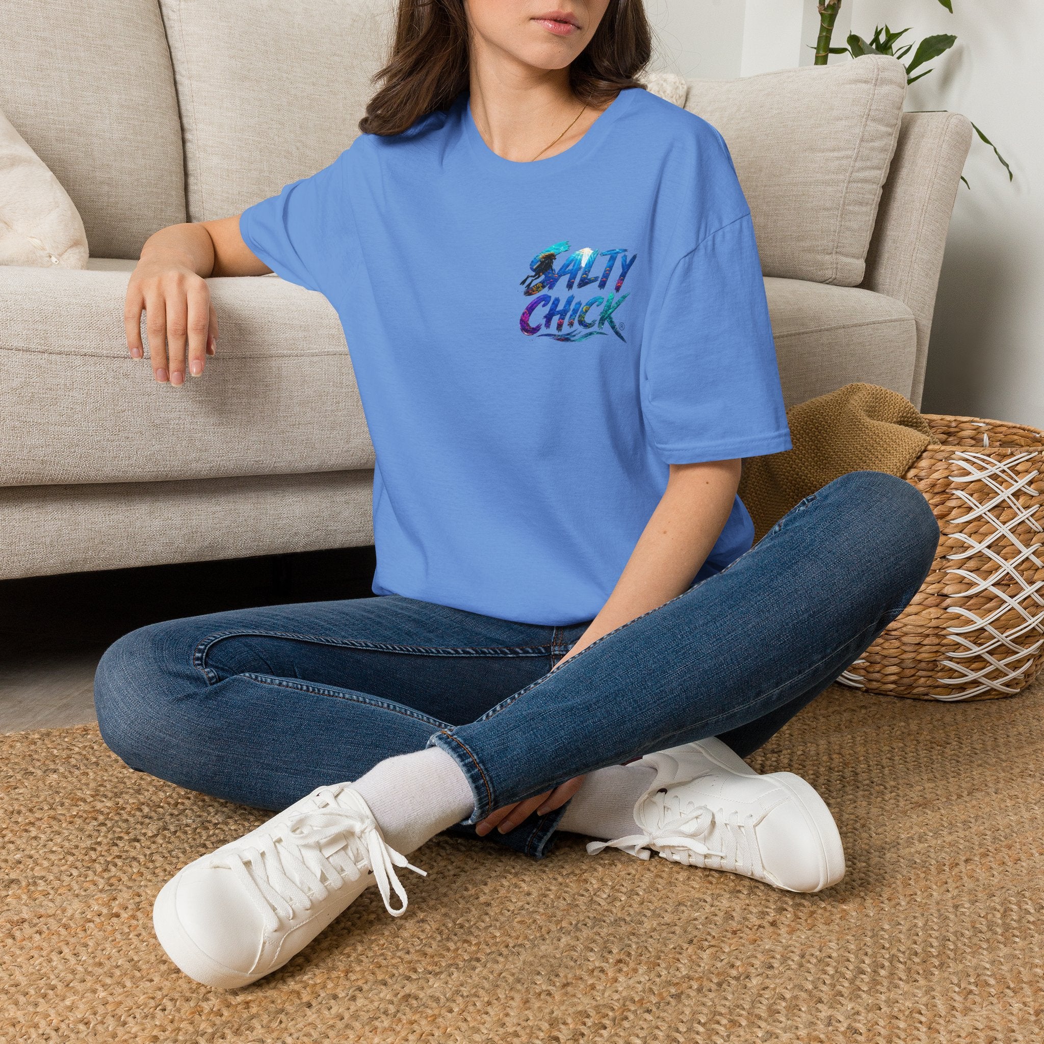 Cotton Tee- Diver lettering
