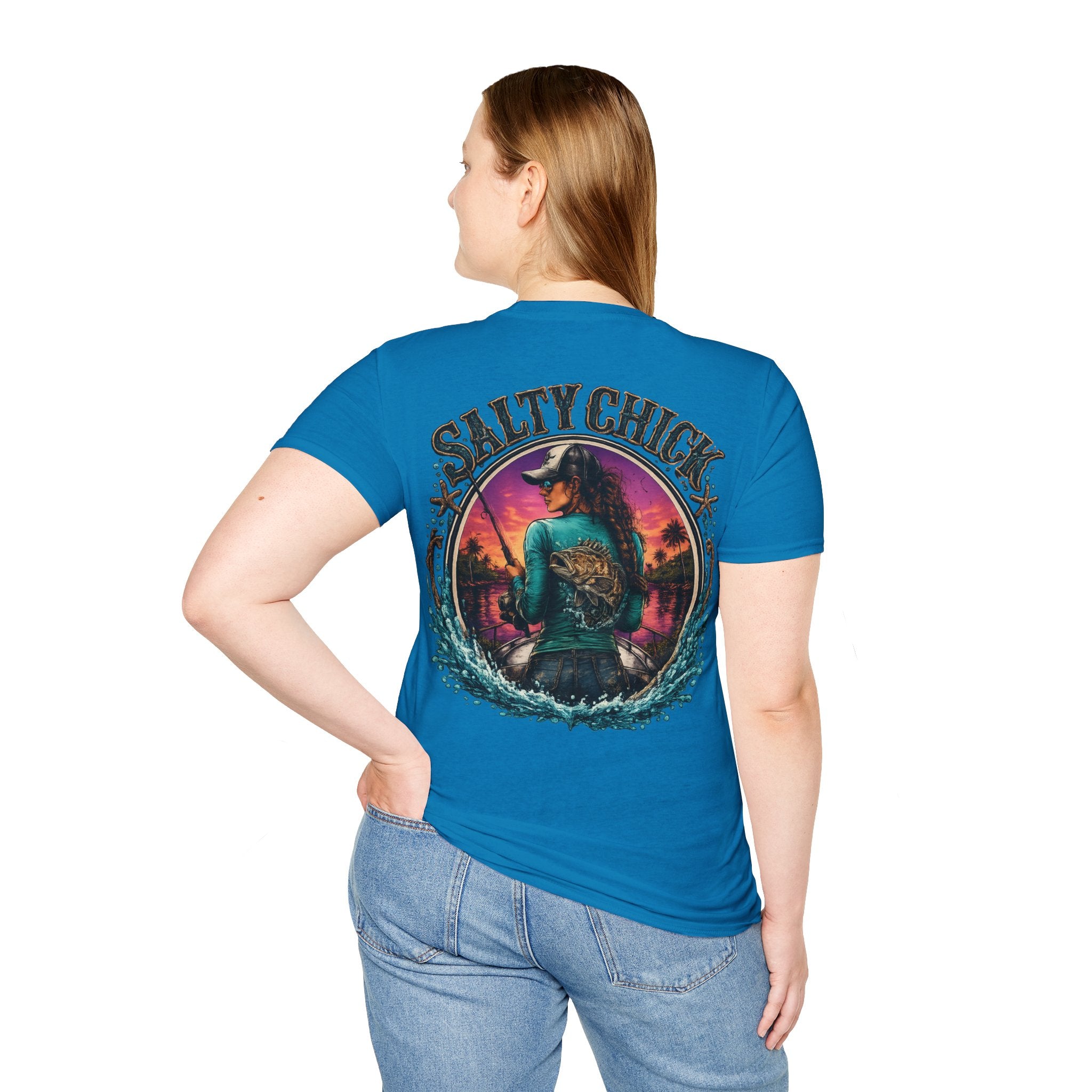 Salty Chick Cast All Day Cotton Tee