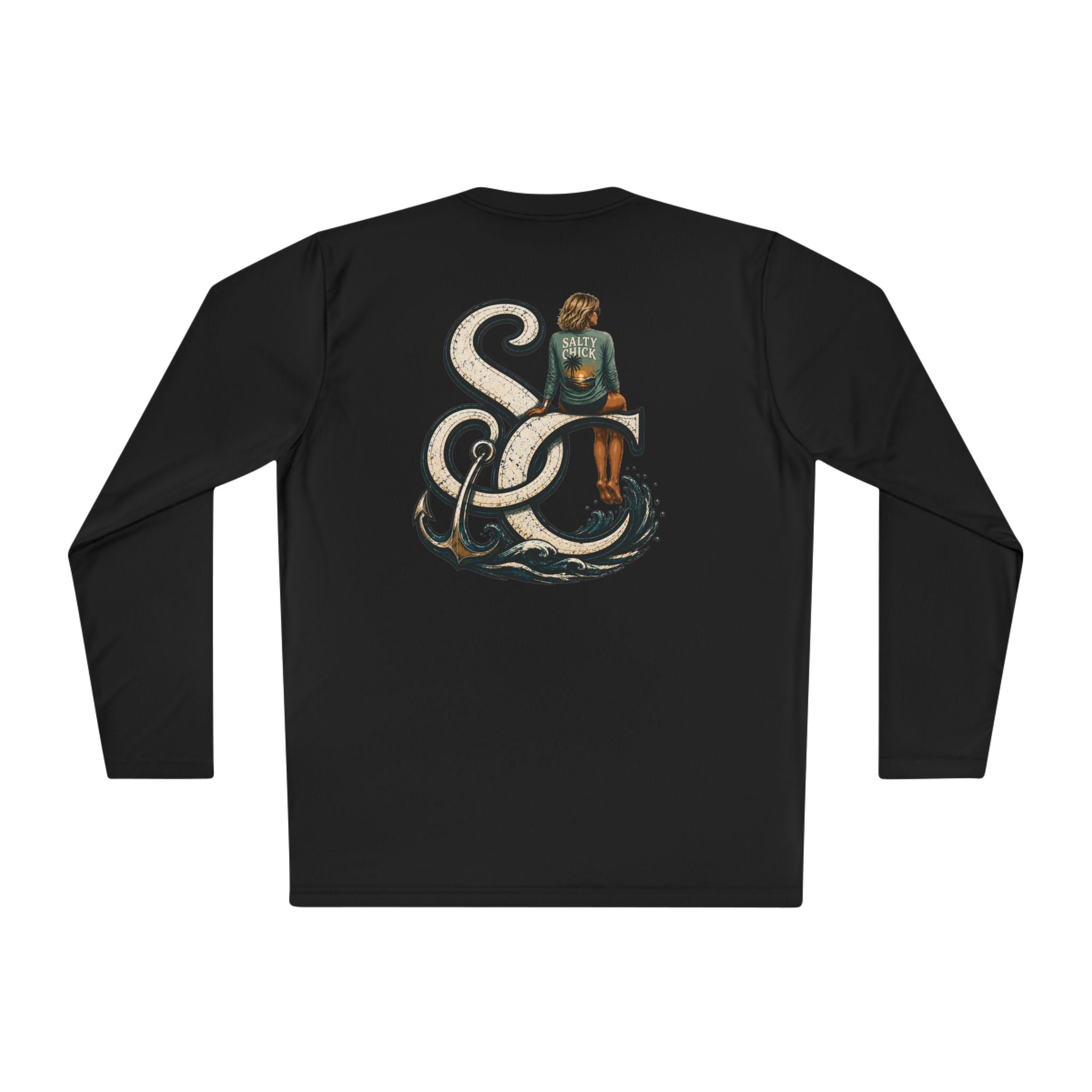 Unisex Moisture Wicking Long Sleeve- SC logo short hair