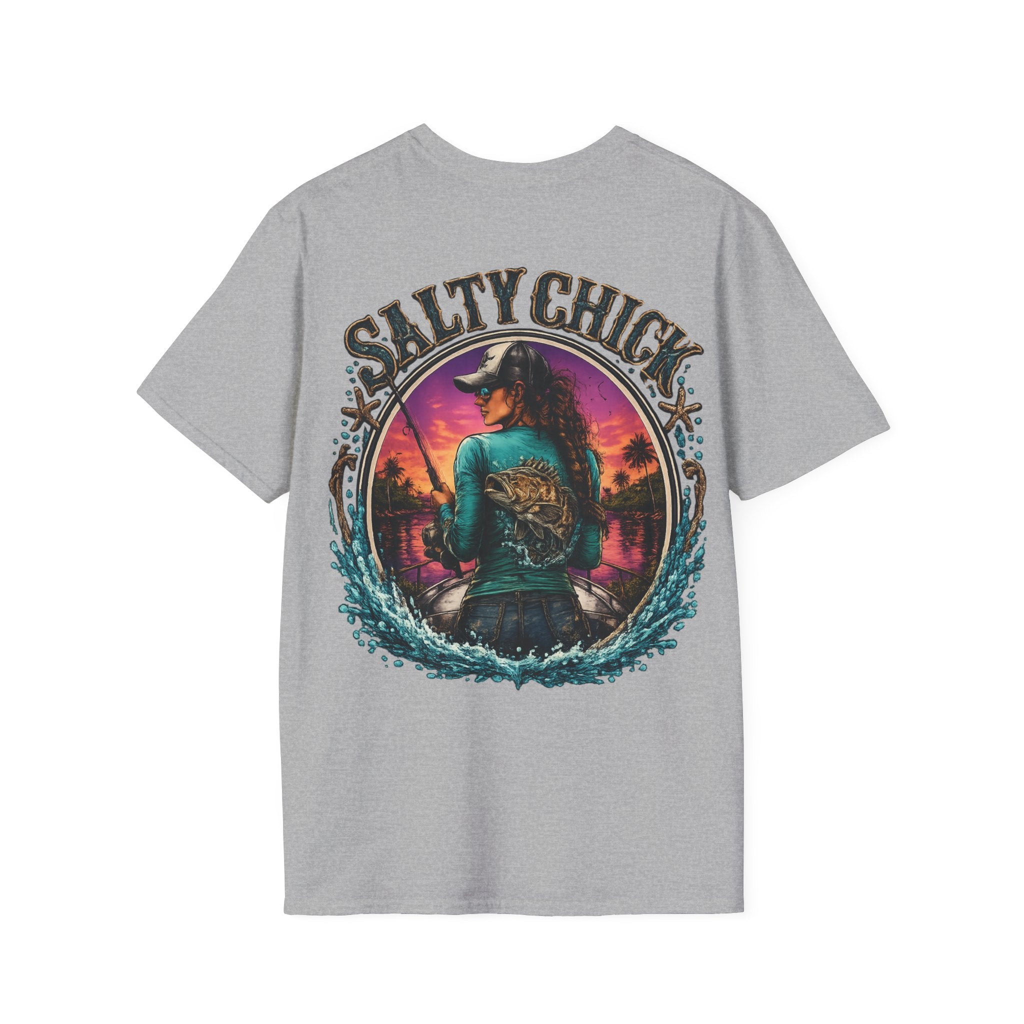 Salty Chick Cast All Day Cotton Tee