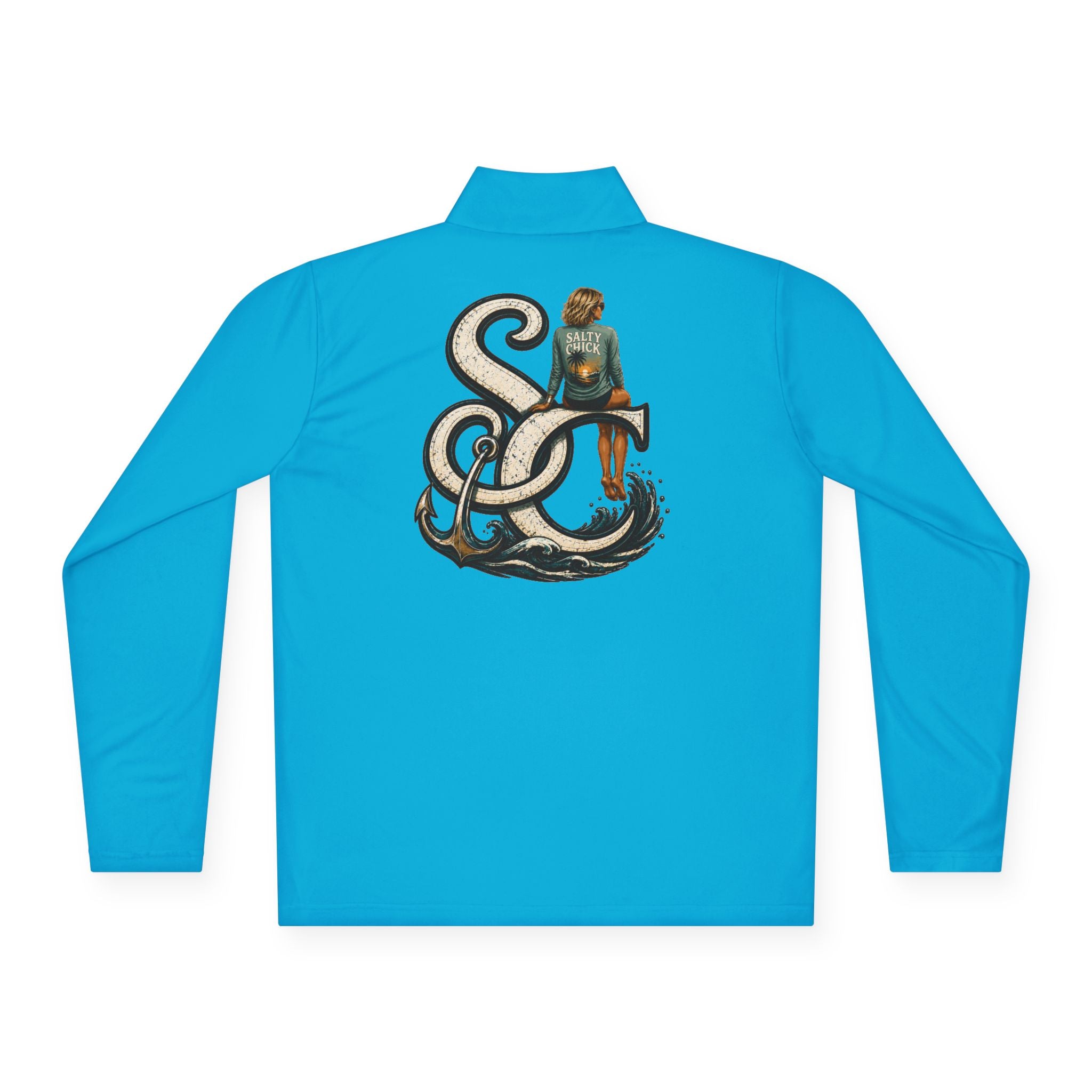 Quarter-Zip Performance Pullover — SC Logo blonde