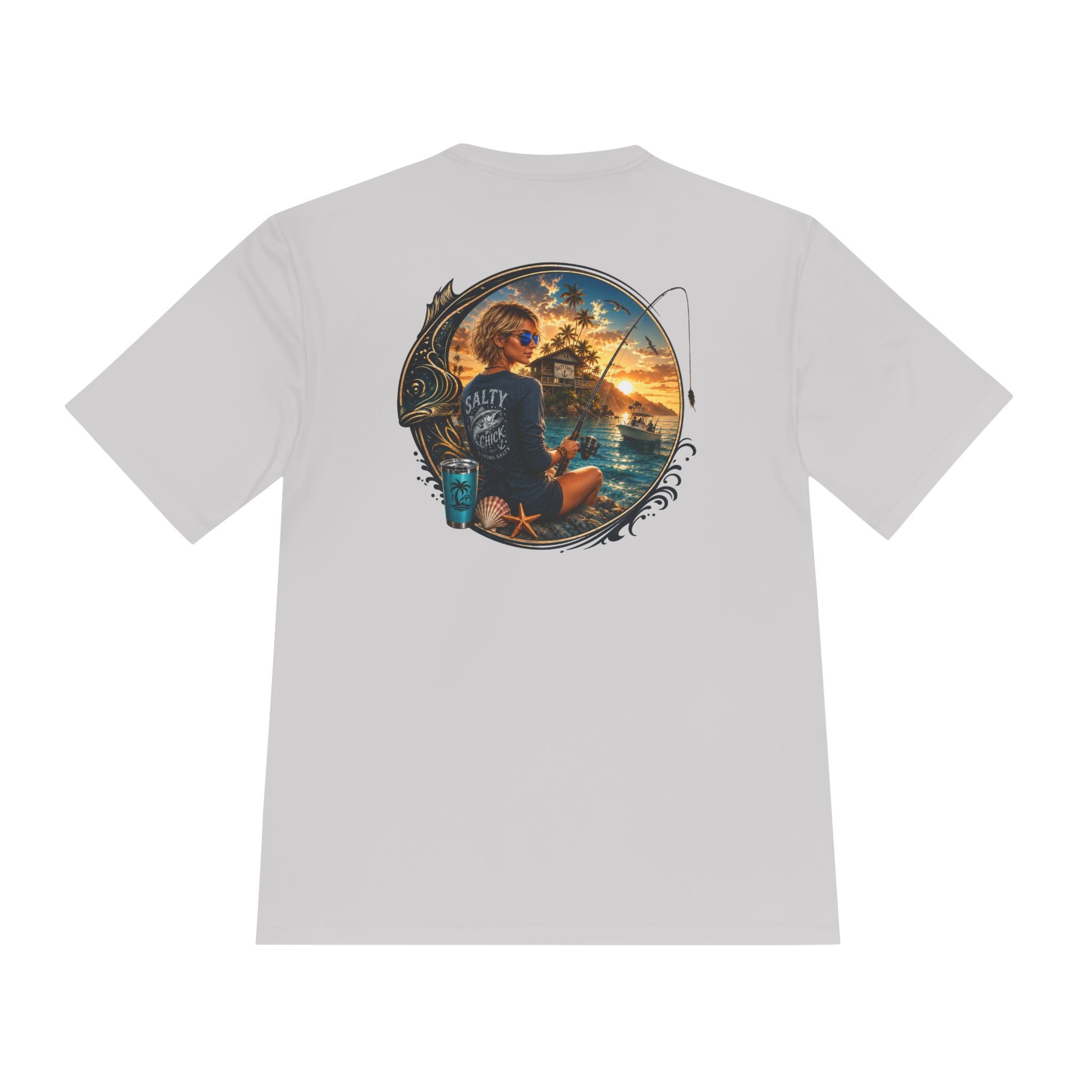 Unisex Moisture Wicking fishing Tee