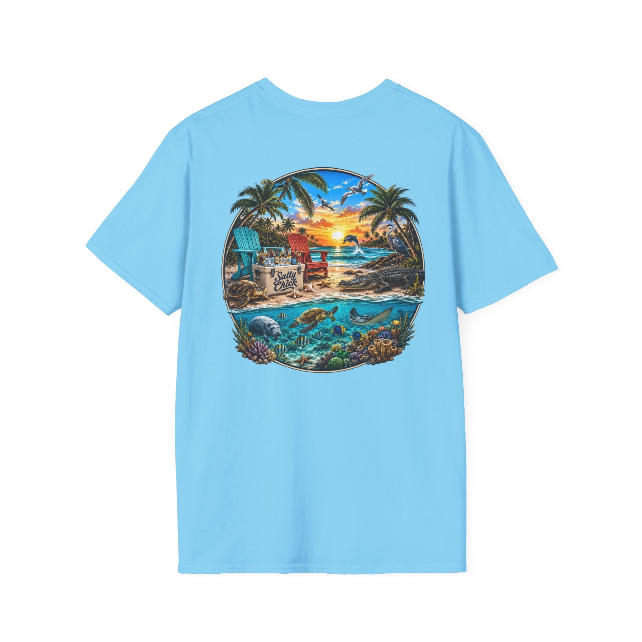 Cotton Tee- Beach scene
