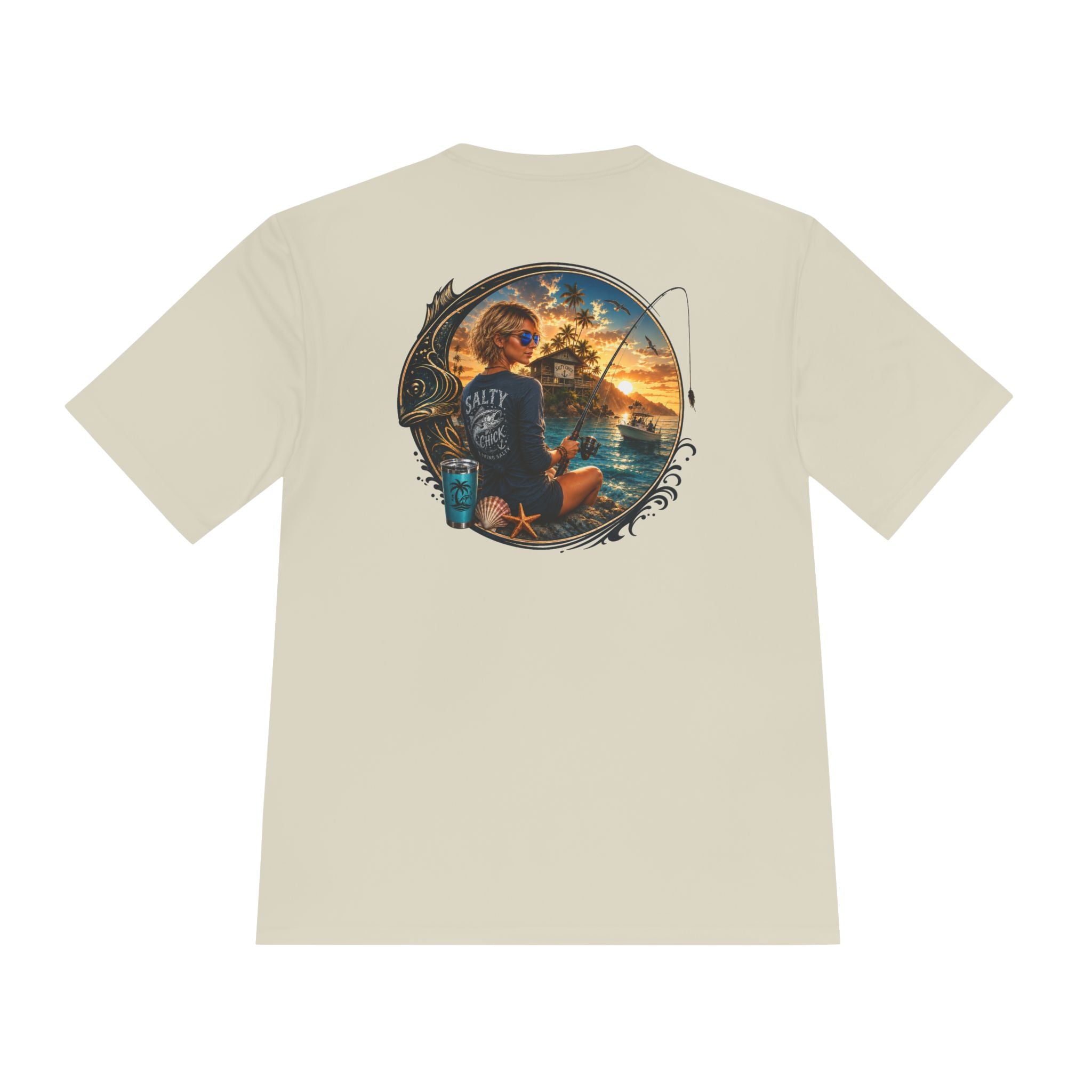 Unisex Moisture Wicking fishing Tee