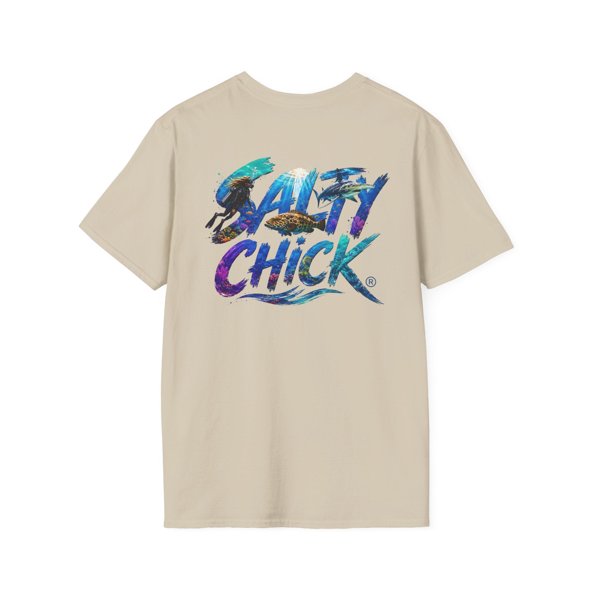 Cotton Tee- Diver lettering