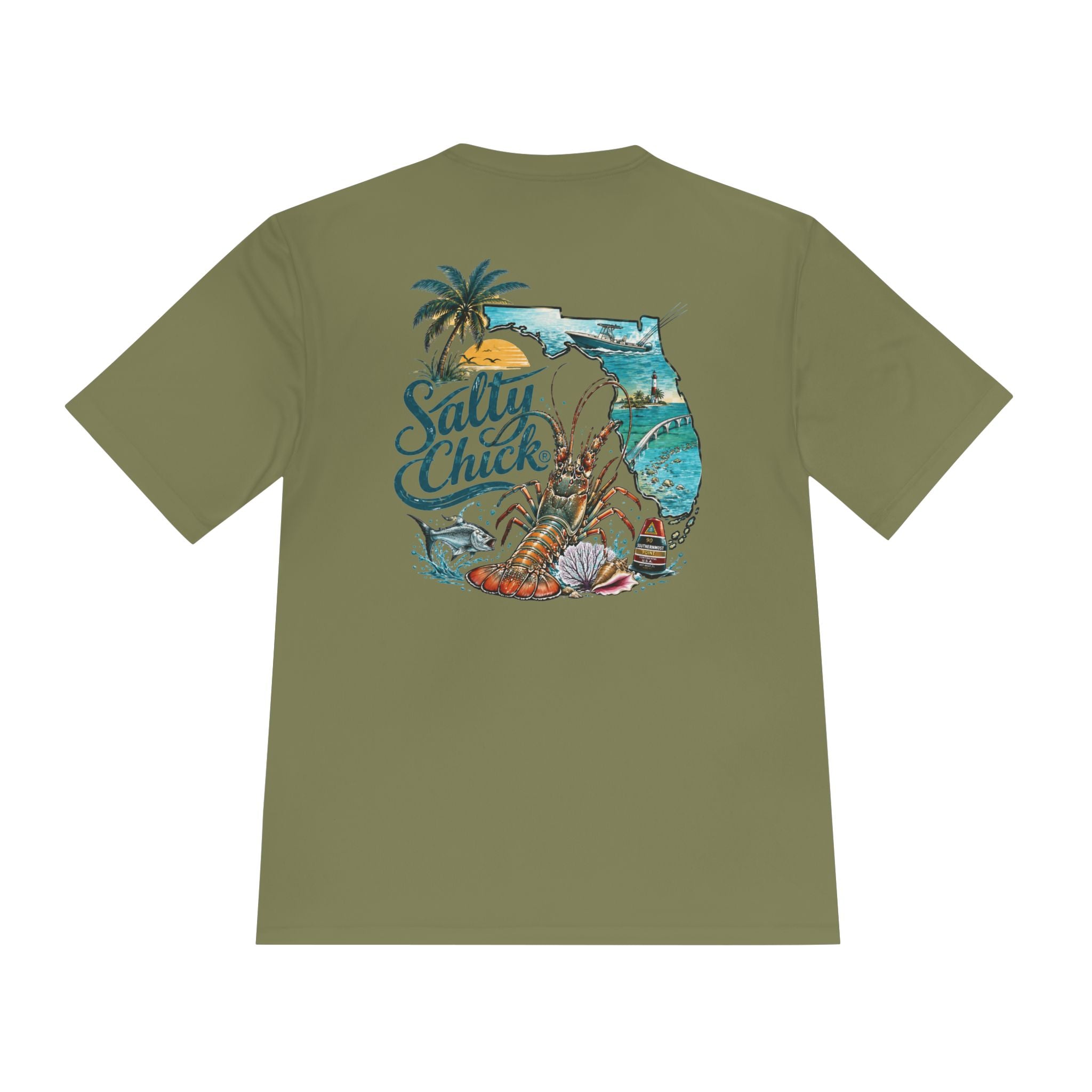 Unisex Moisture Wicking Tee- Lobstering 3