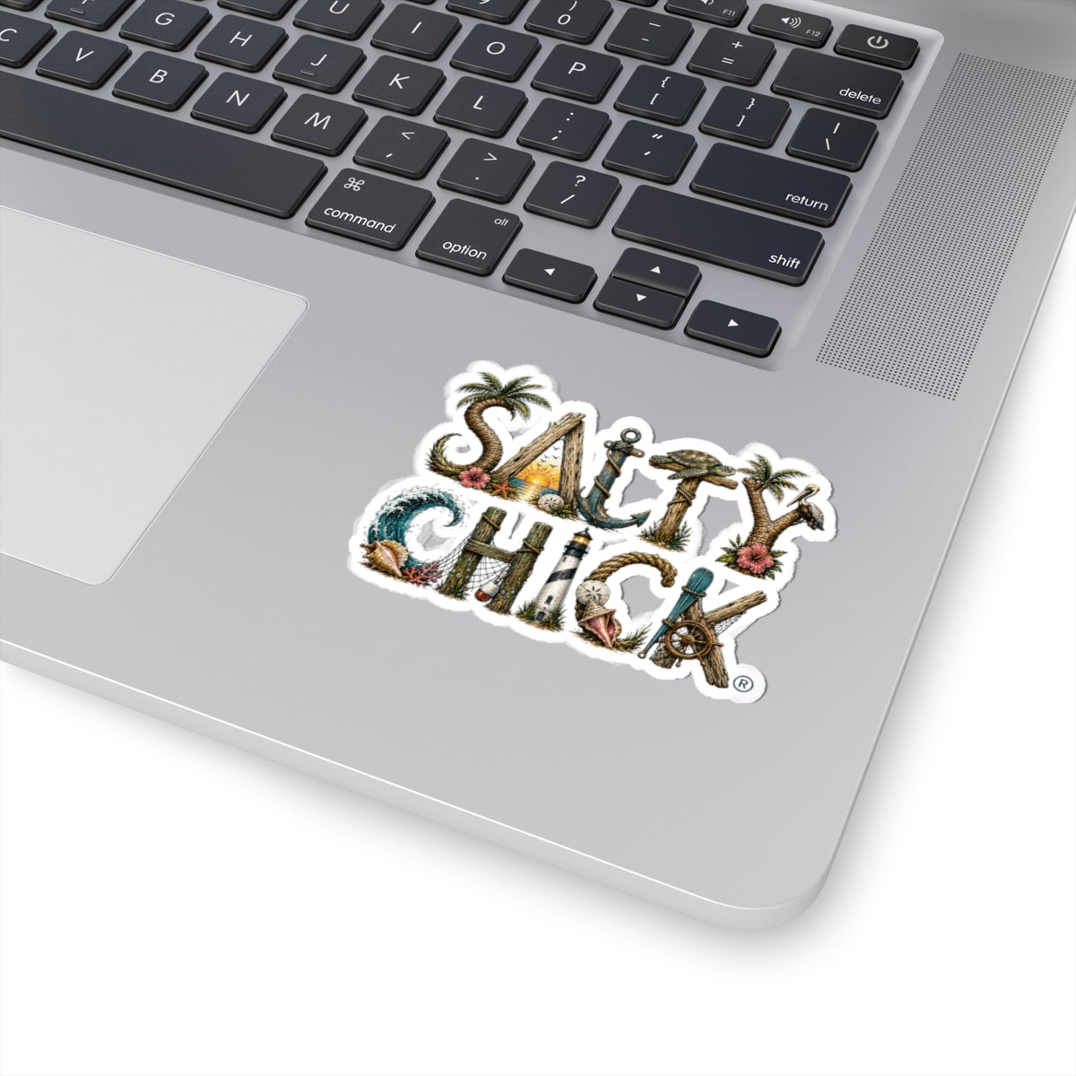 Cut Stick Sticker- unique Salty Chick lettering