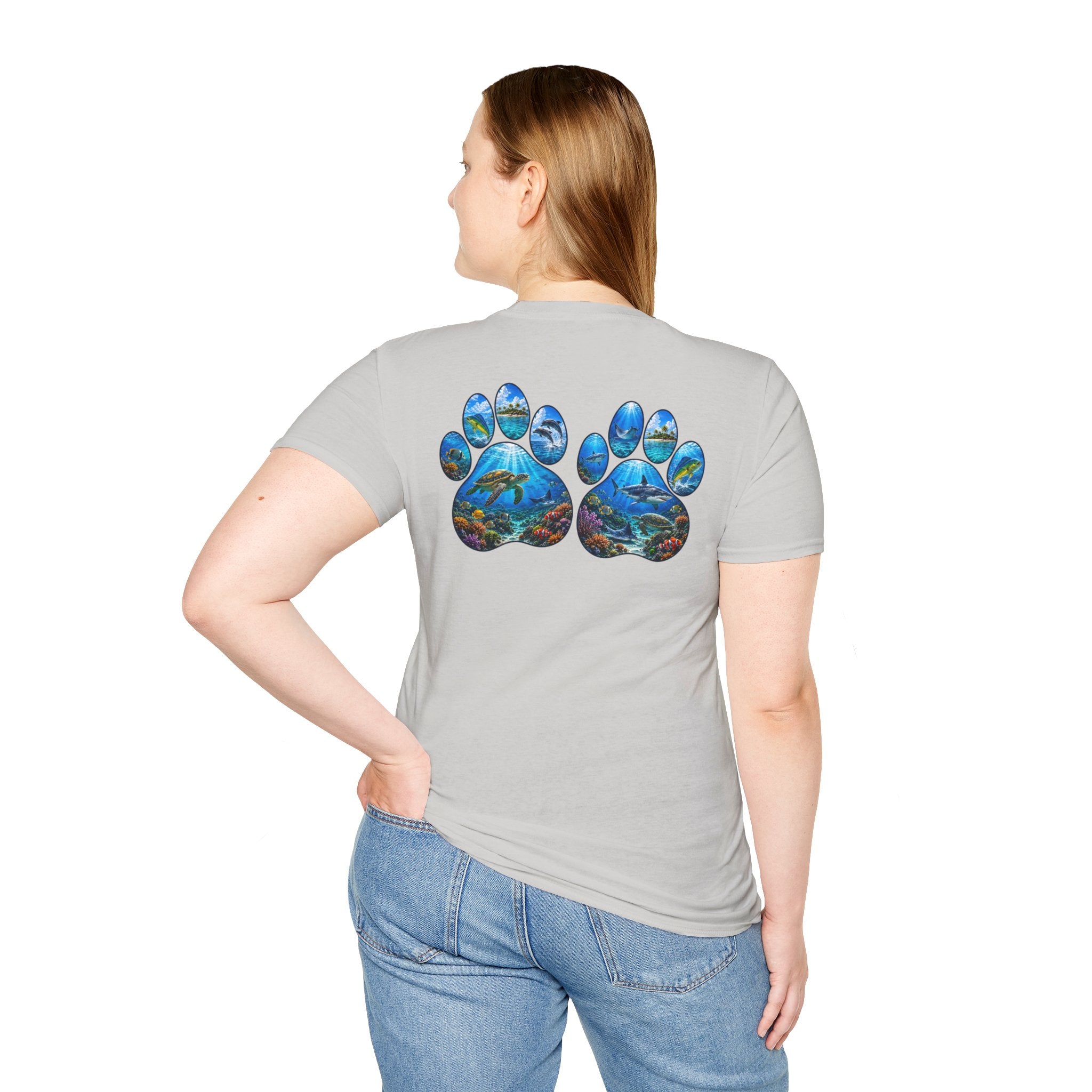 Cotton Tee- Dog Paws