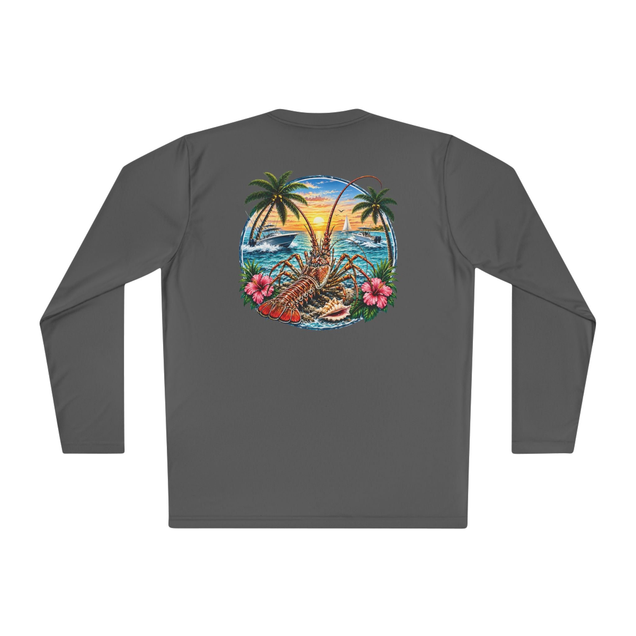 Unisex Moisture Wicking Long Sleeve- Lobstering
