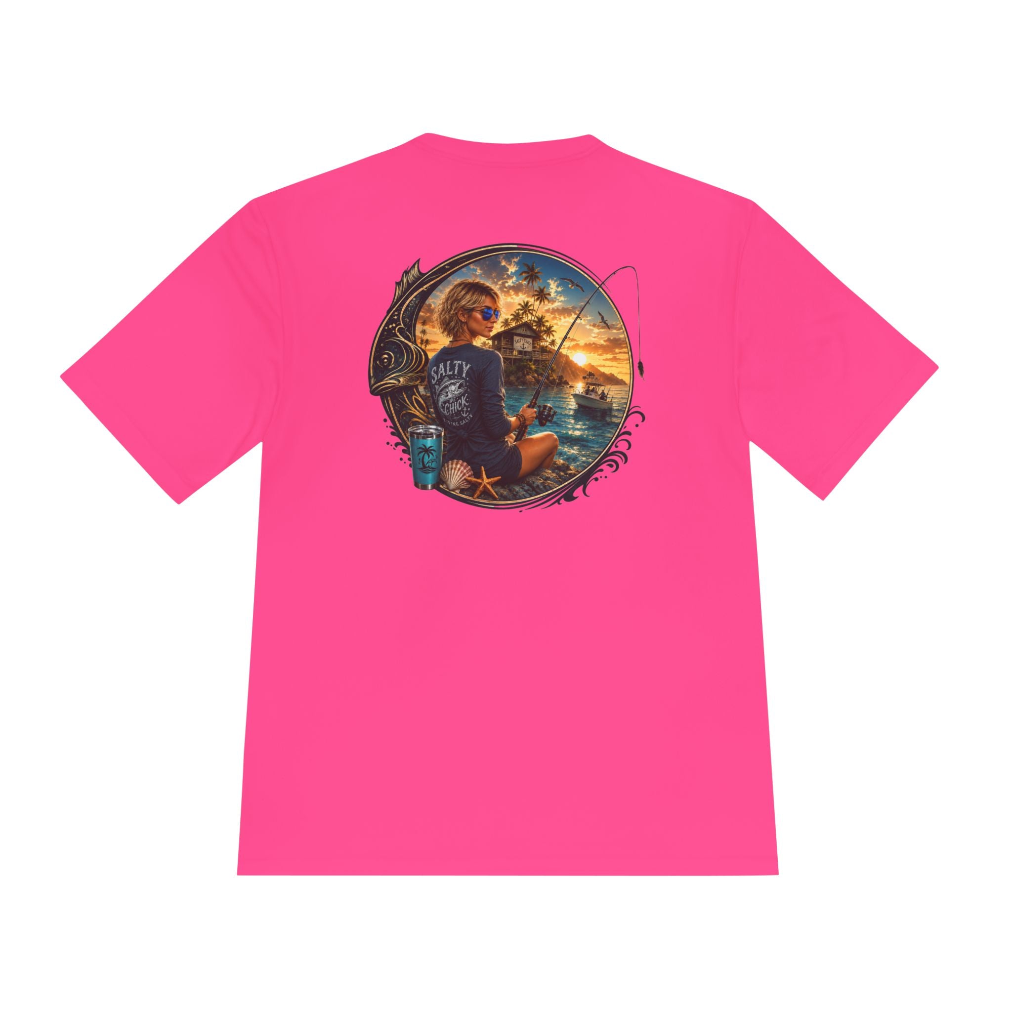 Unisex Moisture Wicking fishing Tee