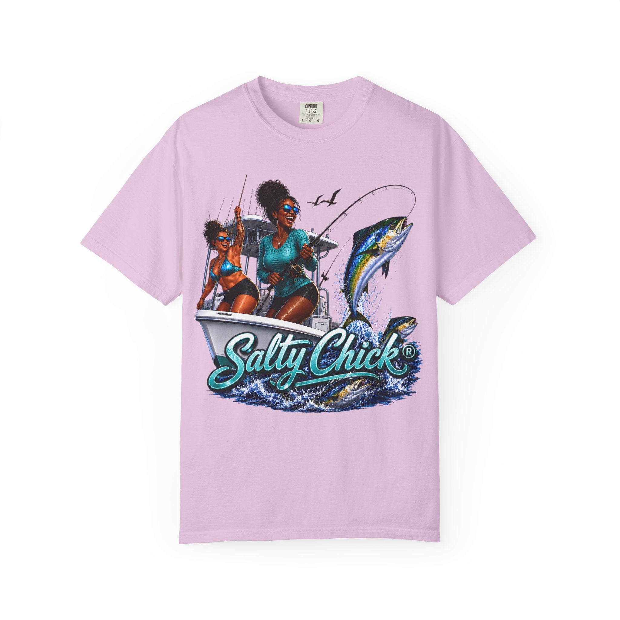 Salty Chick Sunset Ride Cotton Tee