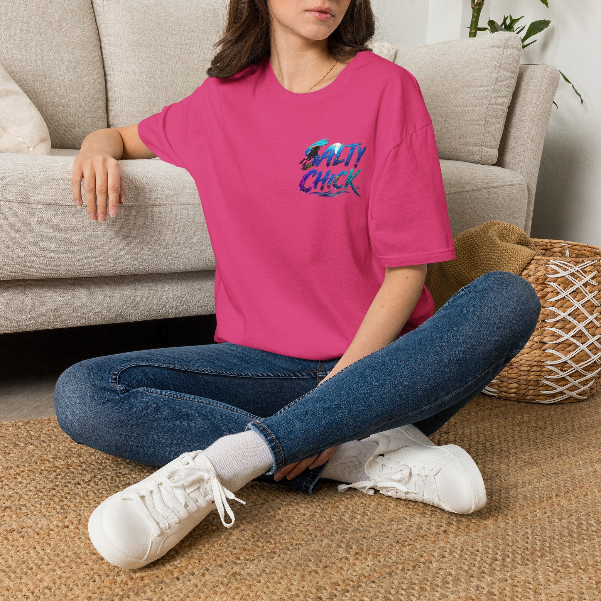 Cotton Tee- Diver lettering