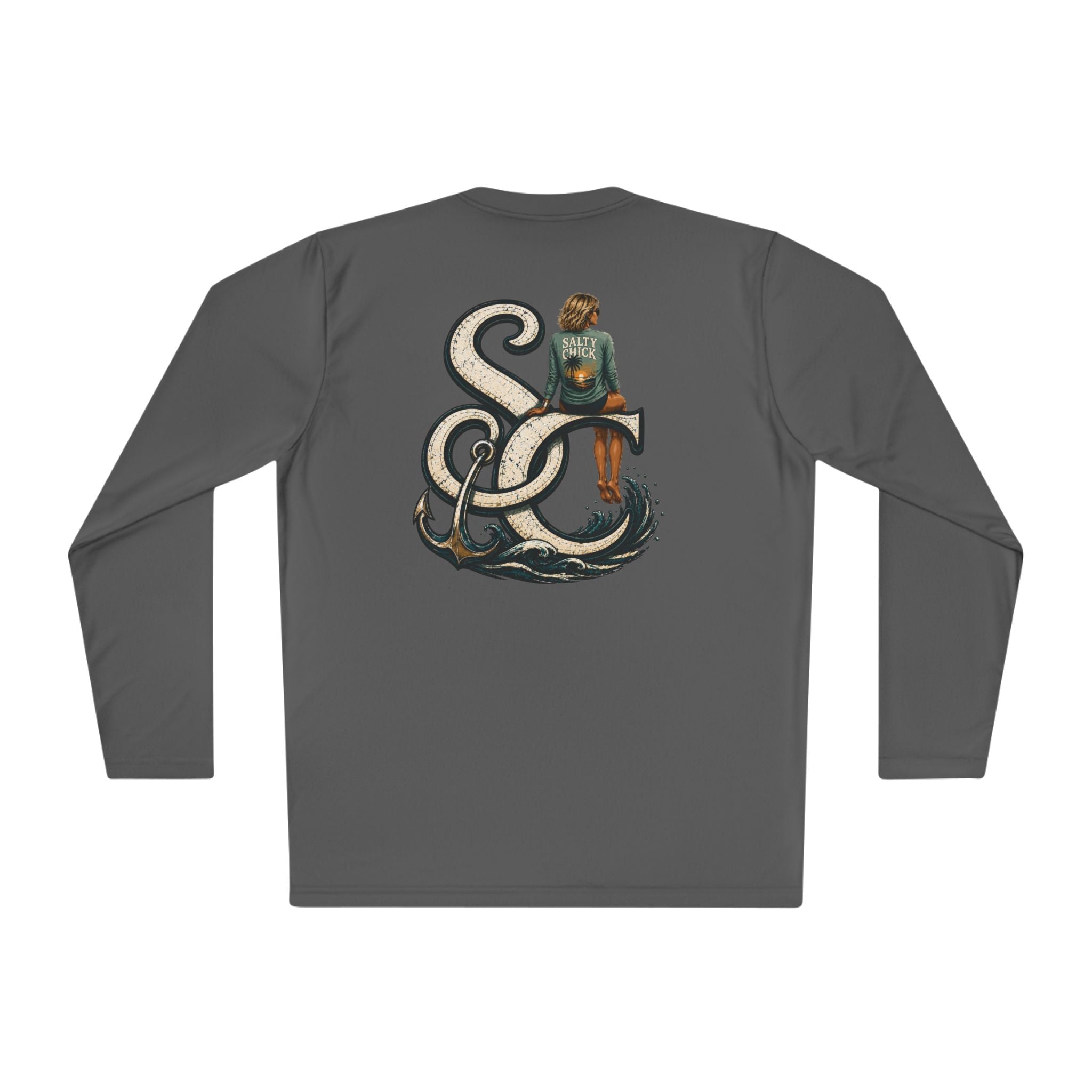 Unisex Moisture Wicking Long Sleeve- SC logo short hair