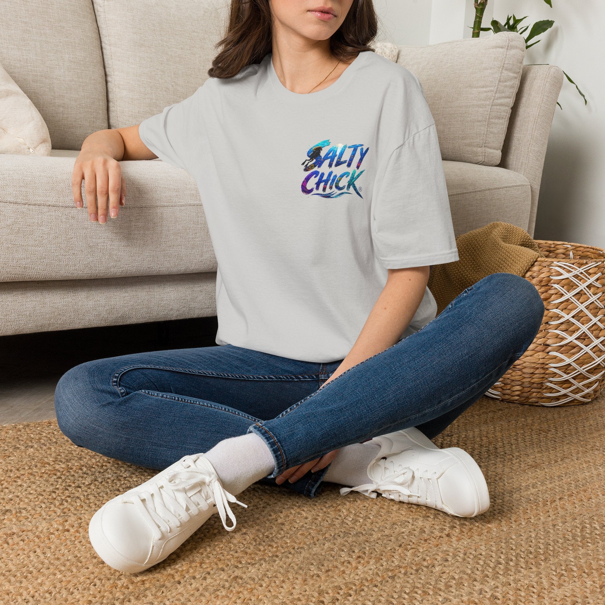 Cotton Tee- Diver lettering