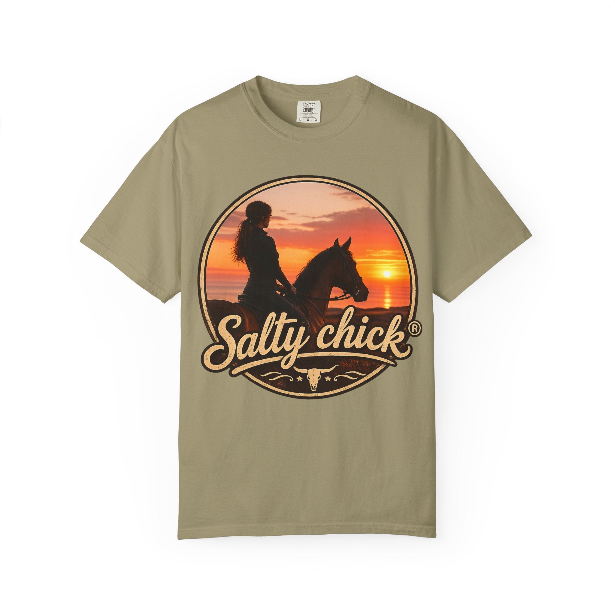 Cotton Horse Sunset T‑Shirt