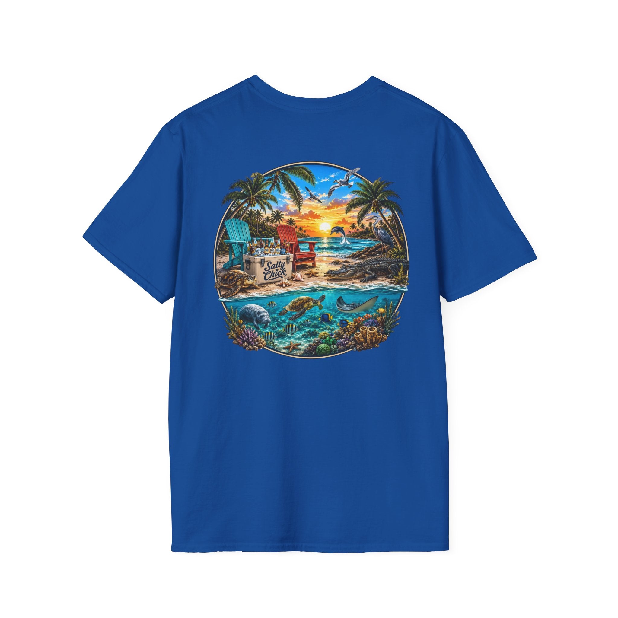 Cotton Tee- Beach scene