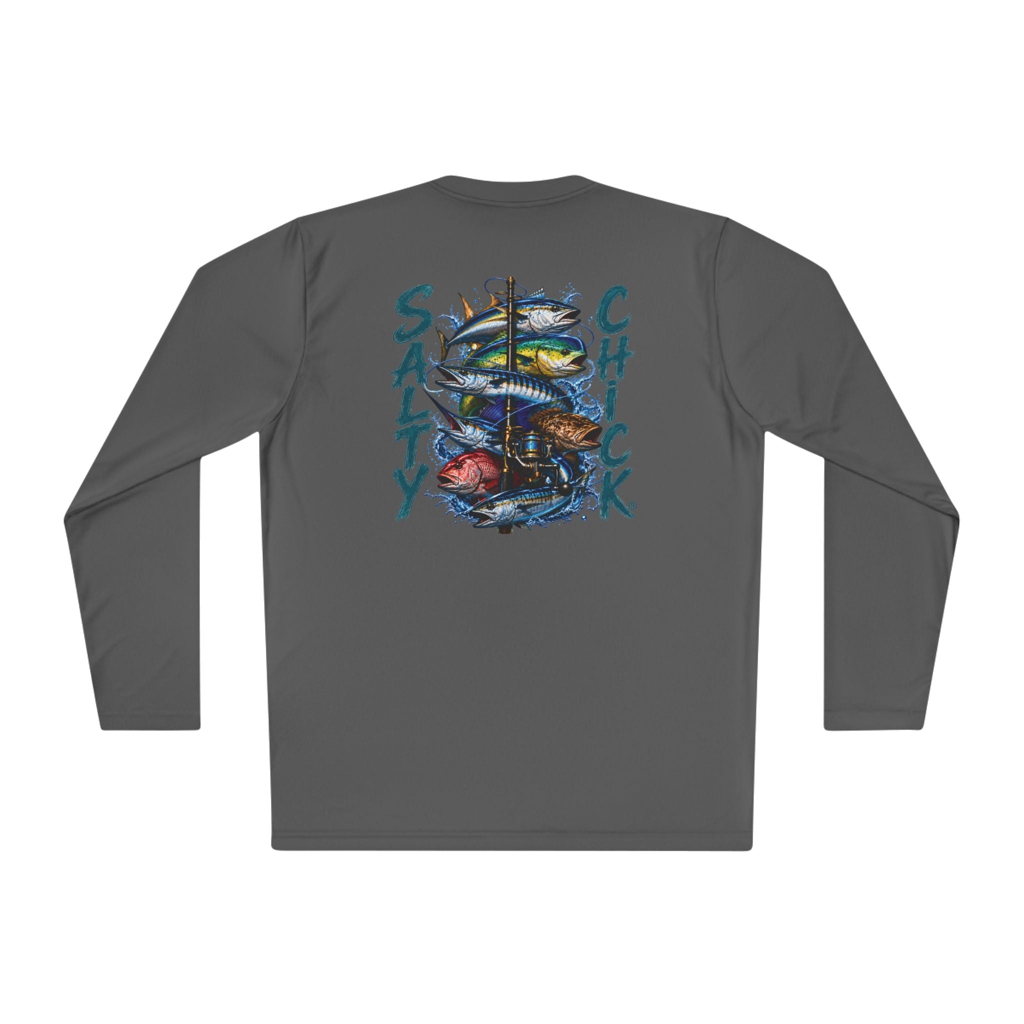Unisex Moisture Wicking Long Sleeve- Saltwater fish