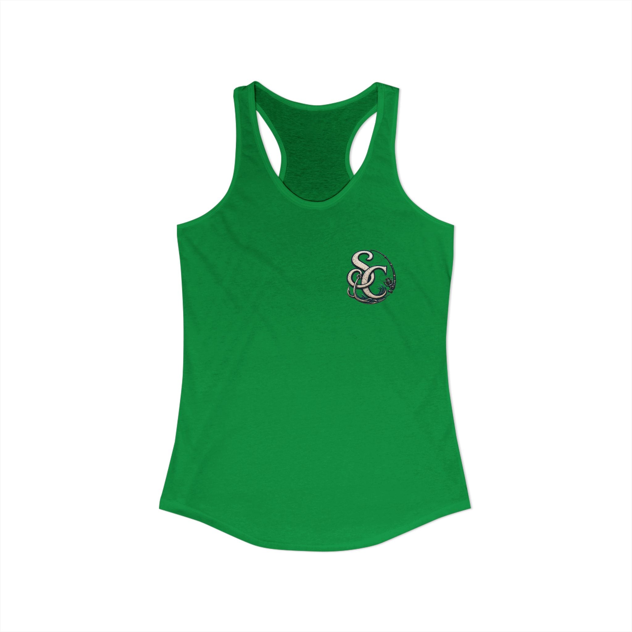 Performance Racerback Tank-SC fishing logo