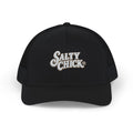 Trucker Snapback Hat-Salty Chick lettering