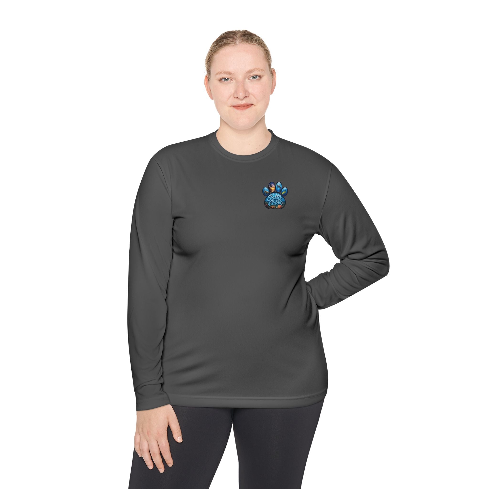 Unisex Moisture Wicking Long Sleeve- Paw me to the Ocean