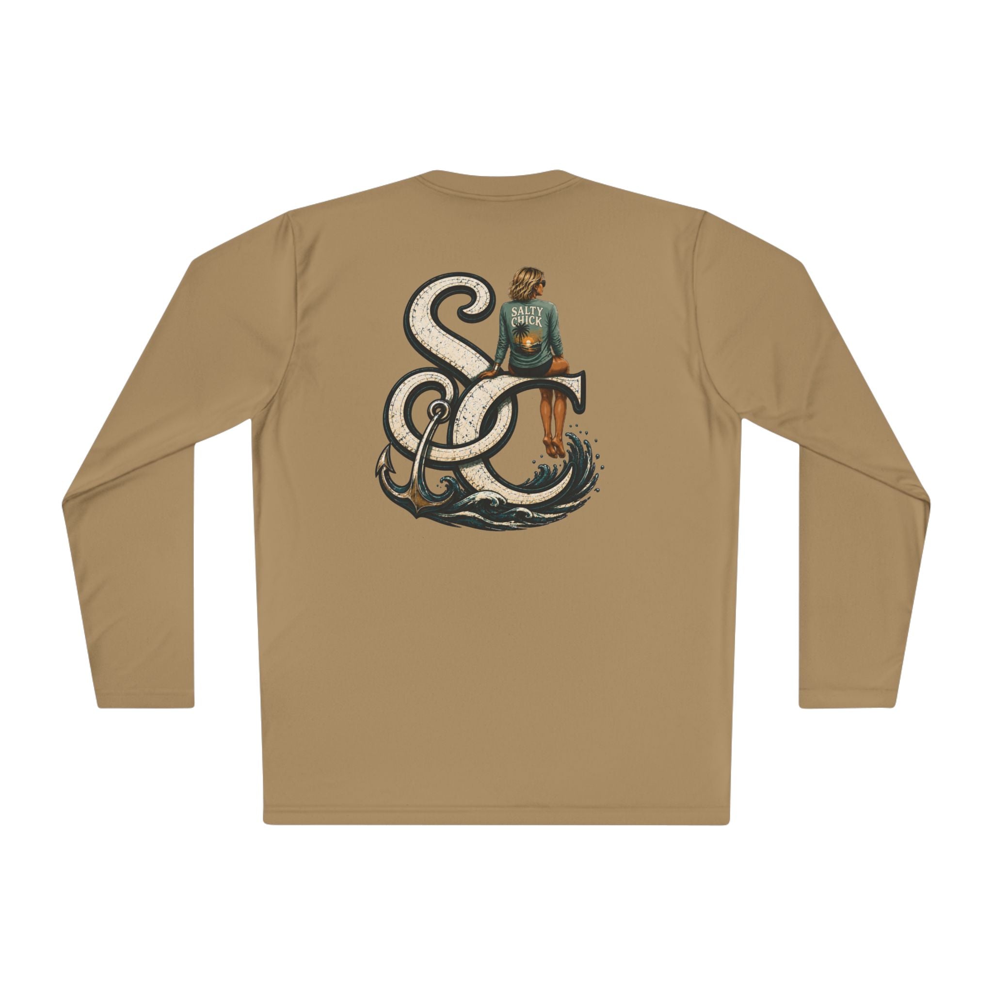 Unisex Moisture Wicking Long Sleeve- SC logo short hair
