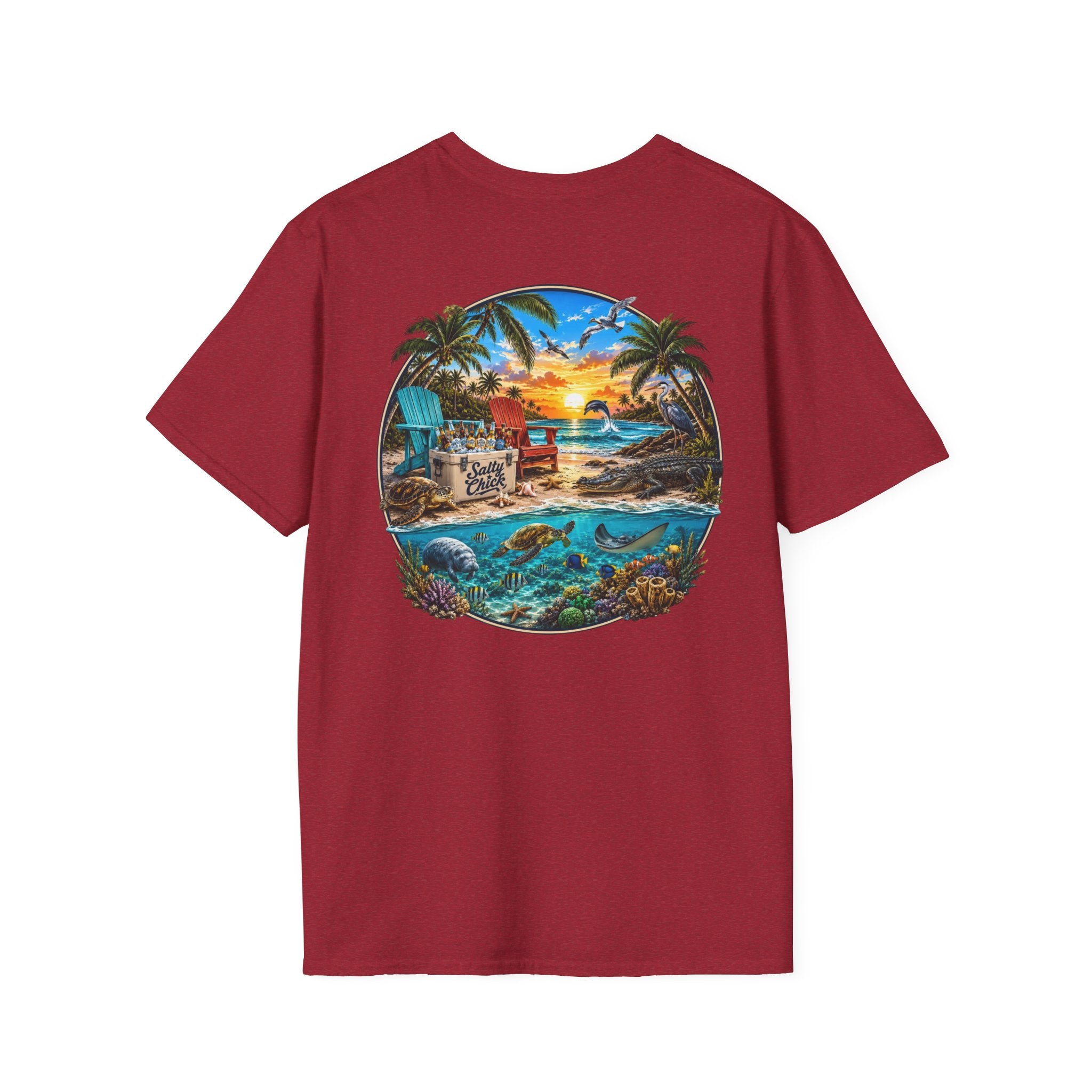 Cotton Tee- Beach scene