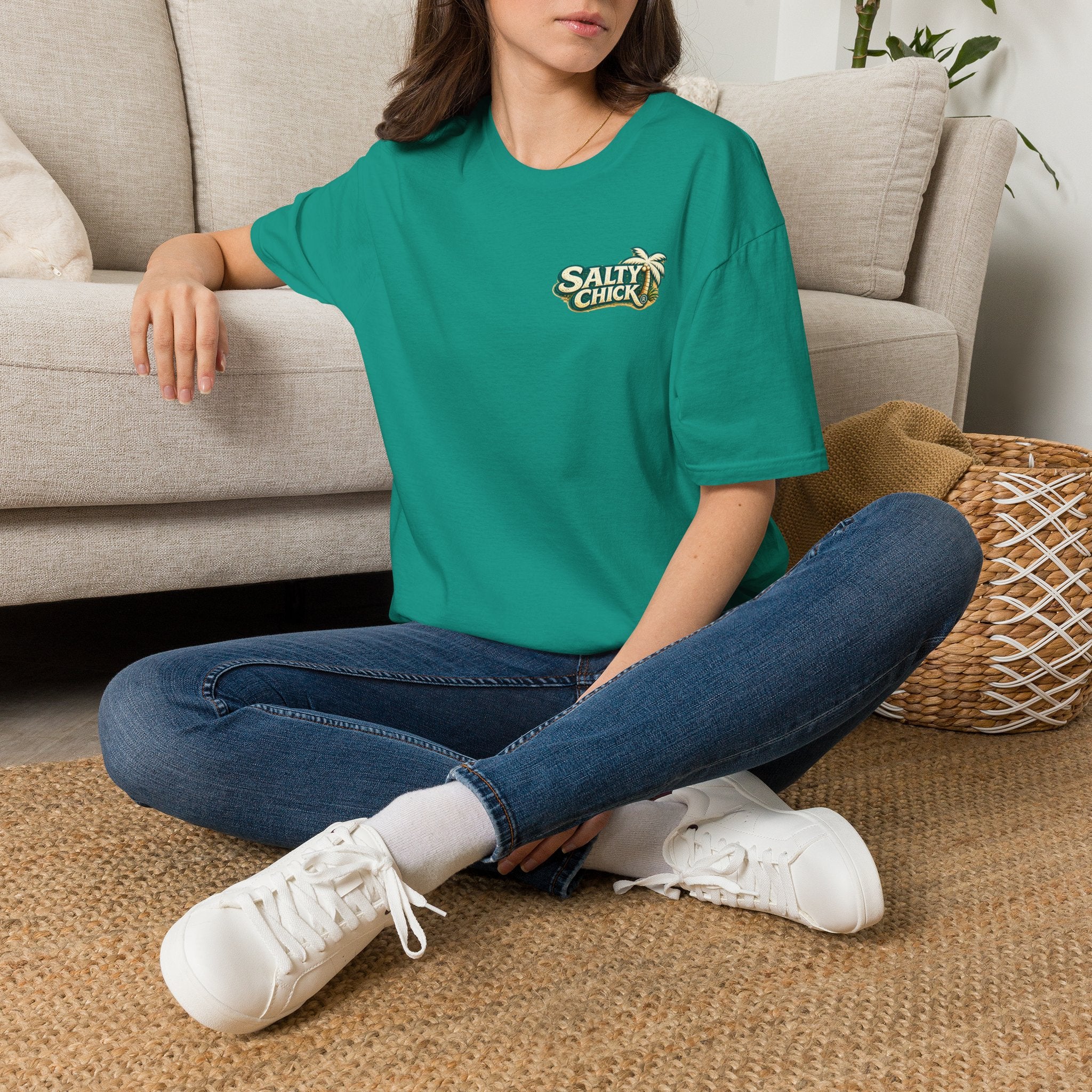 Cotton Tee- Beach Chair on Ocean