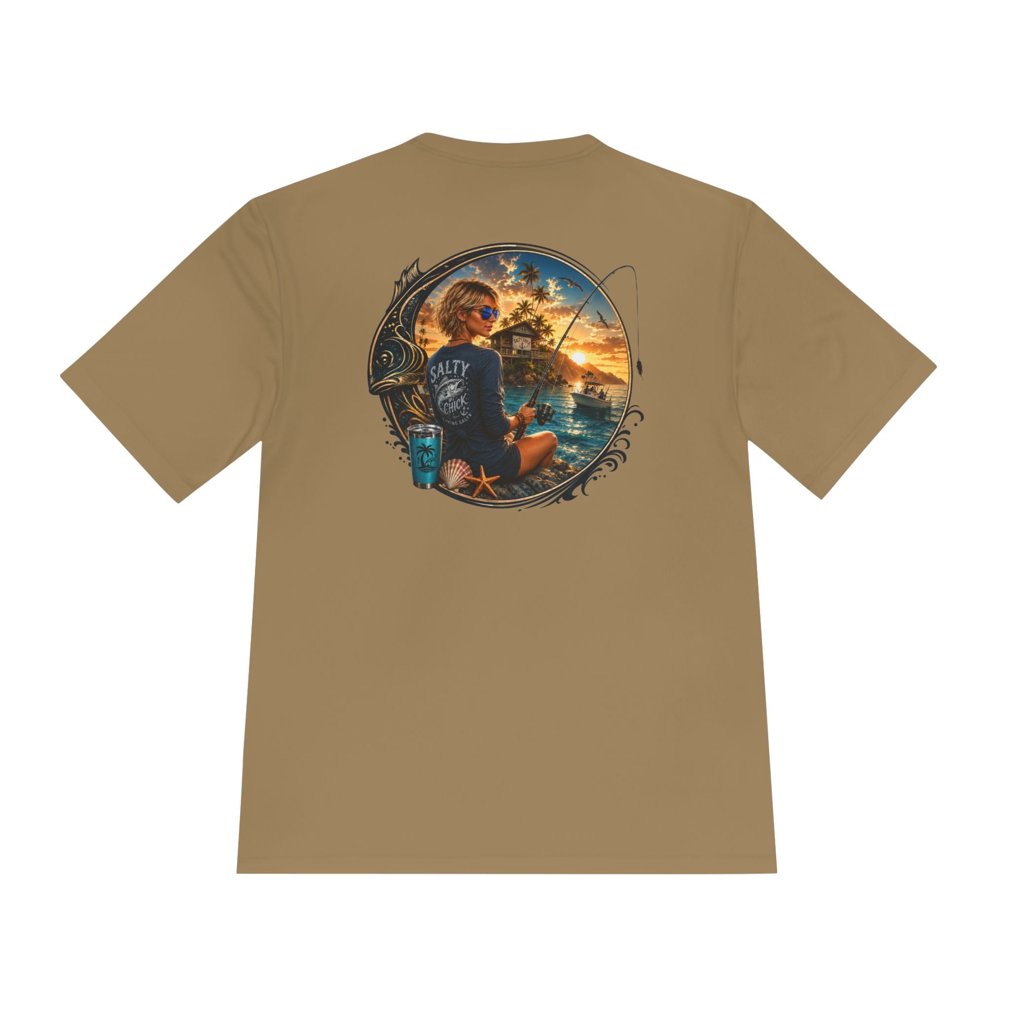 Unisex Moisture Wicking fishing Tee