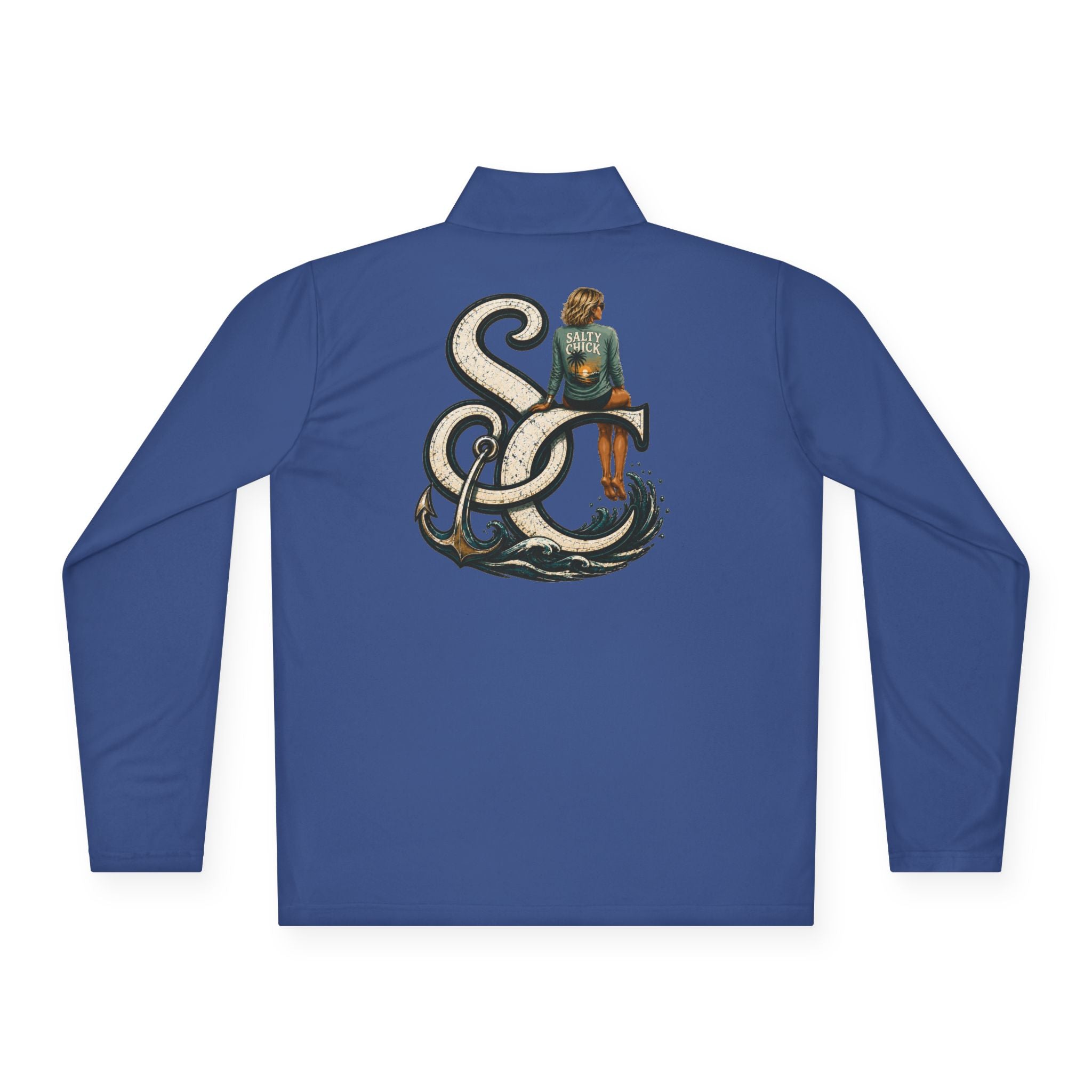 Quarter-Zip Performance Pullover — SC Logo blonde