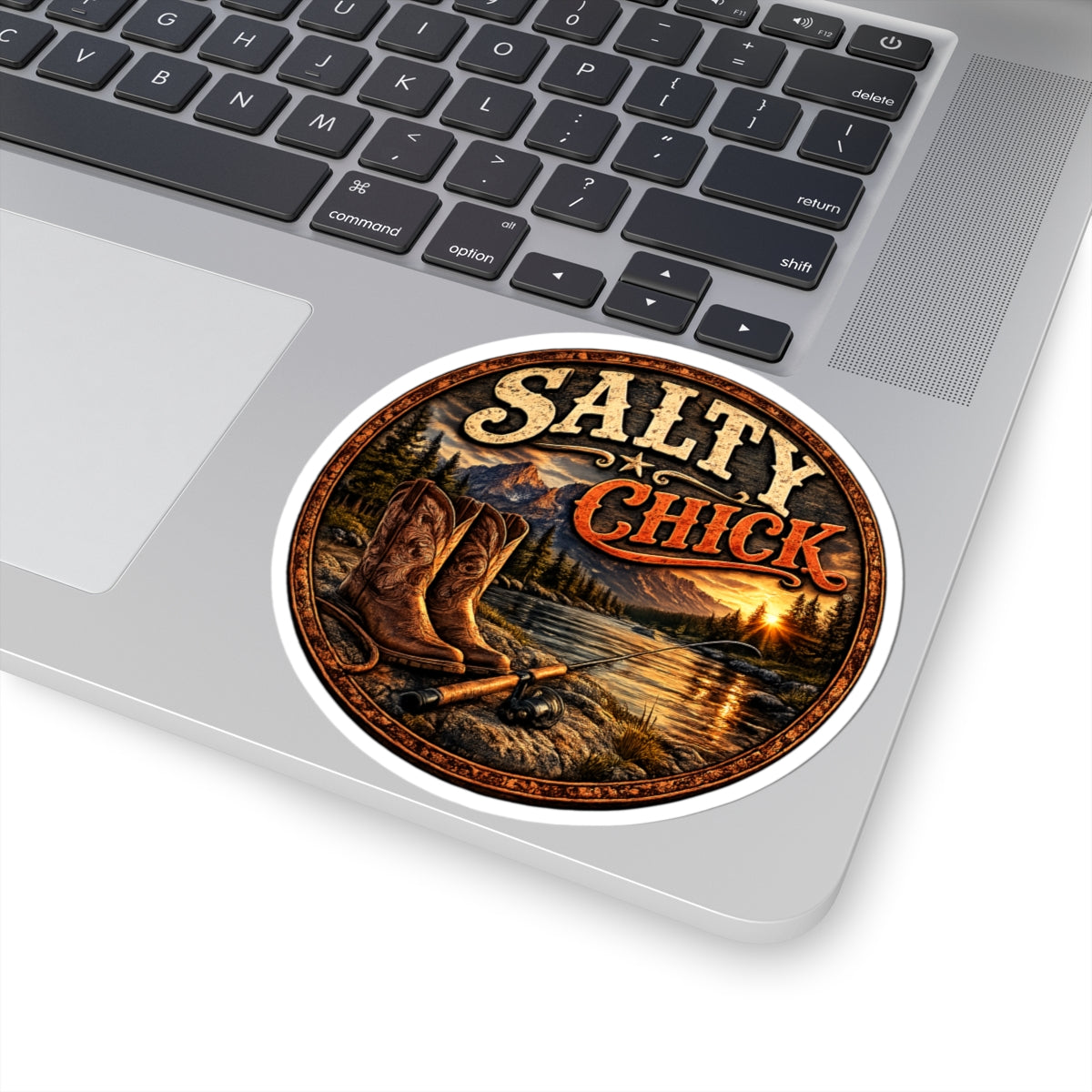 Cut Stick Sticker- Boots/Fishing Pole