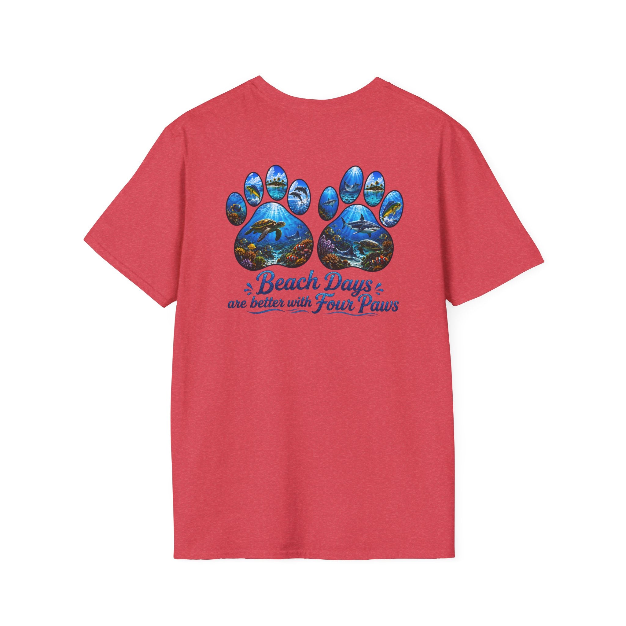 Cotton Tee- Beach days are better with four paws