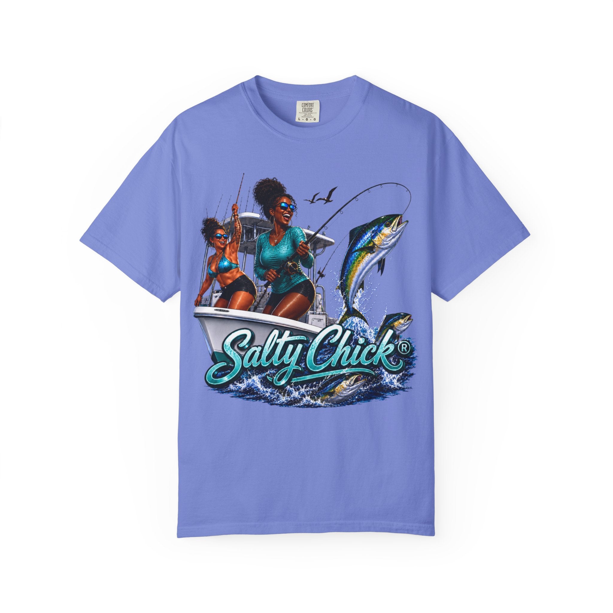 Salty Chick Sunset Ride Cotton Tee