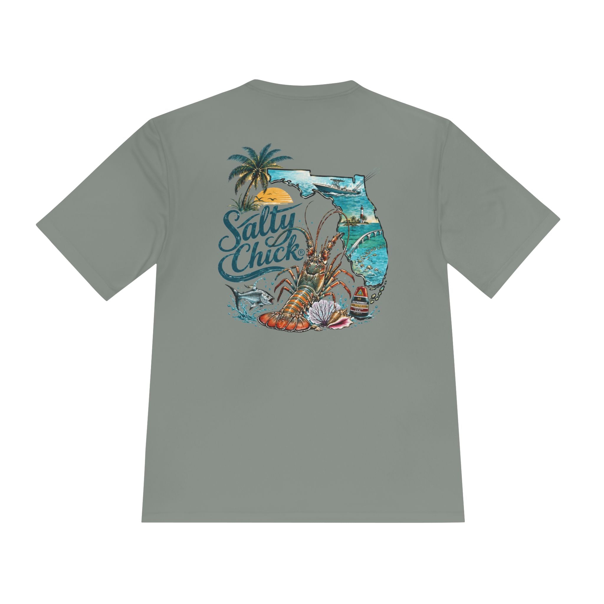 Unisex Moisture Wicking Tee- Lobstering 3