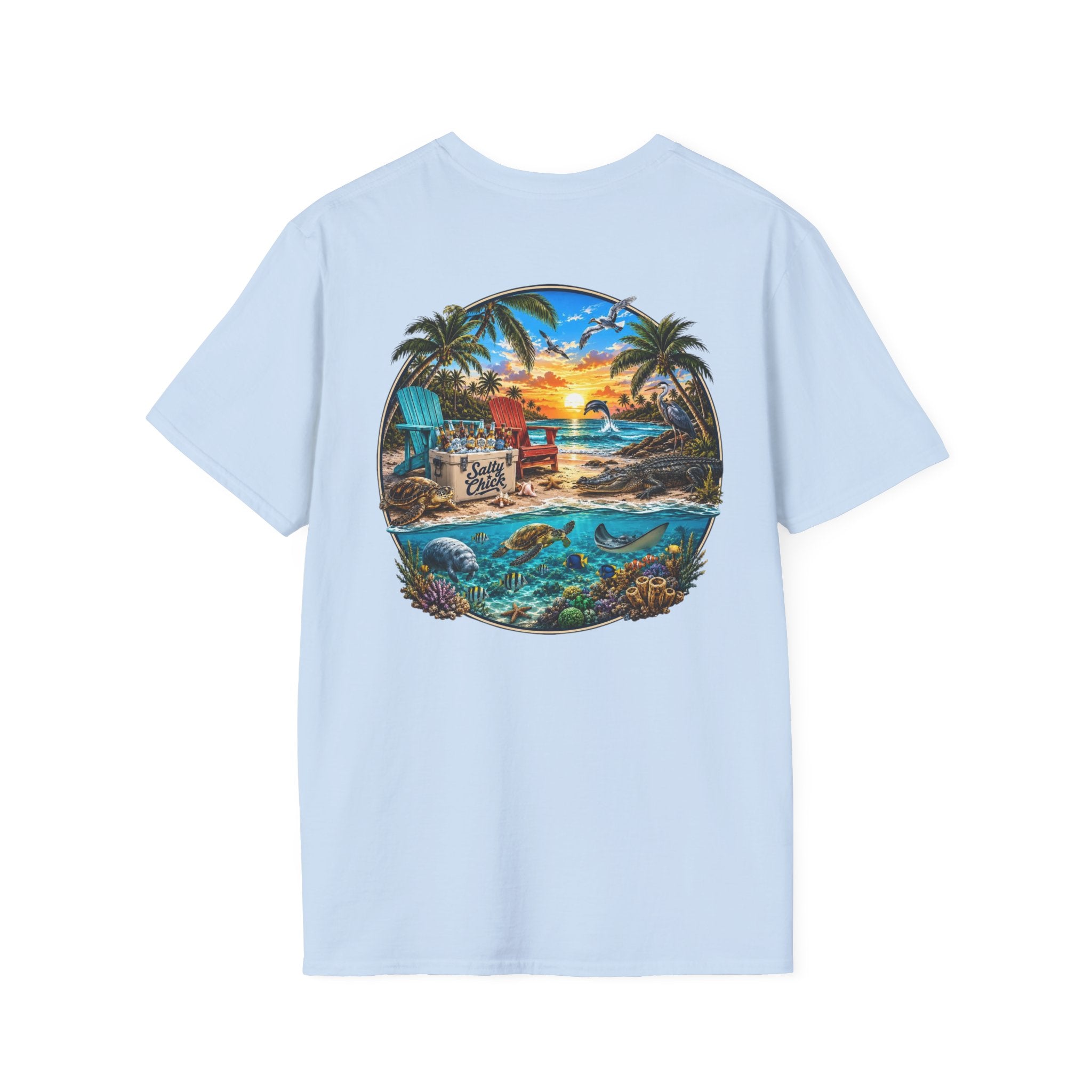 Cotton Tee- Beach scene