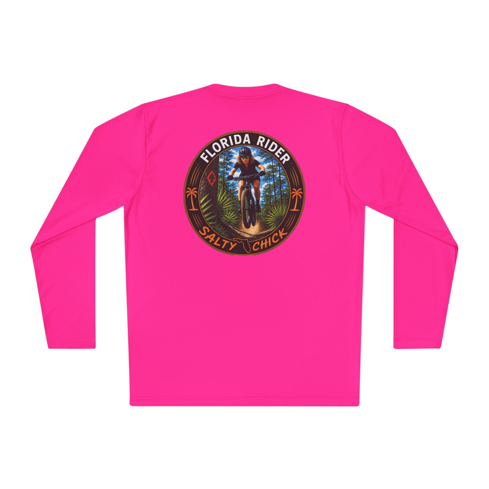 Unisex Moisture Wicking Long Sleeve- Mountain Biker