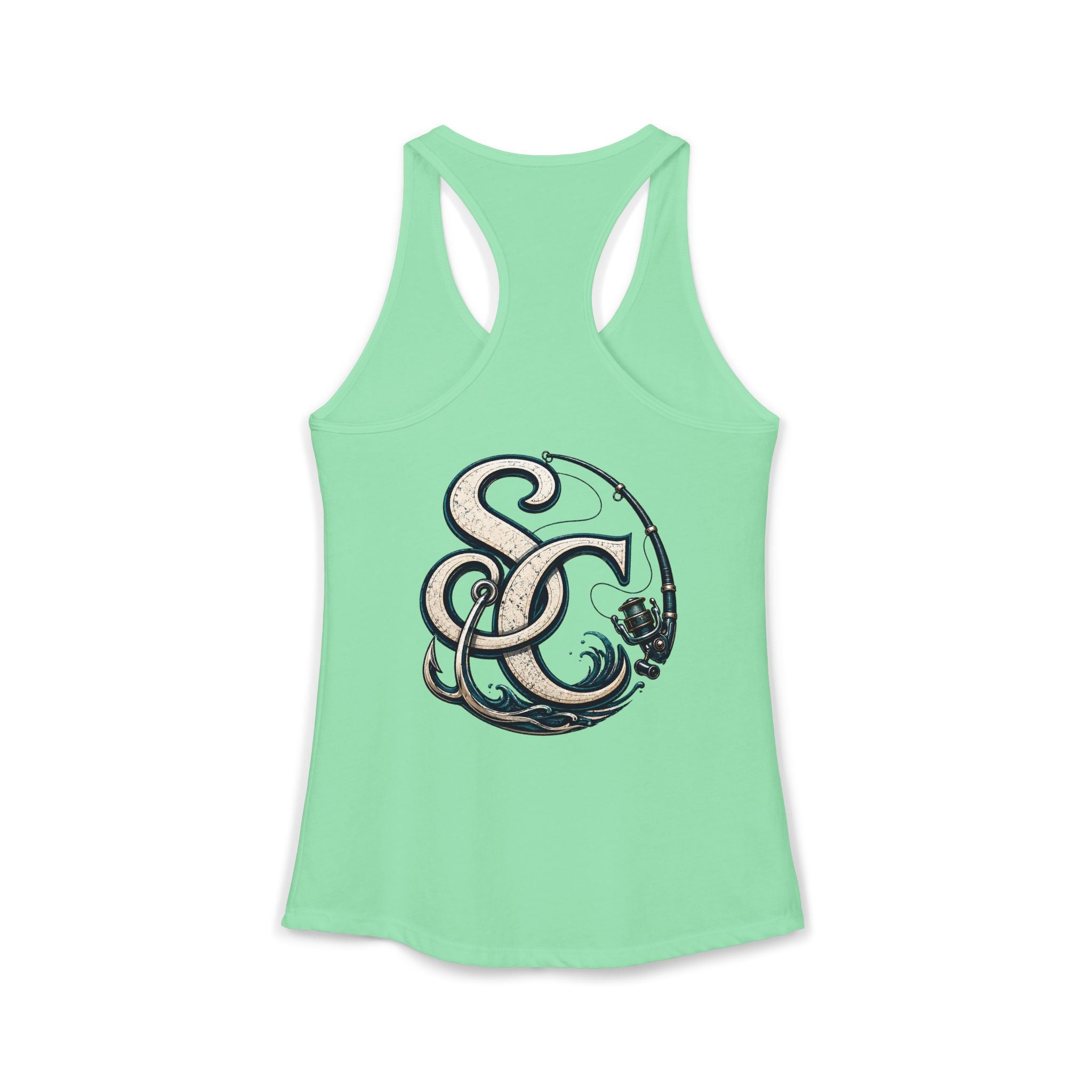 Performance Racerback Tank-SC fishing logo