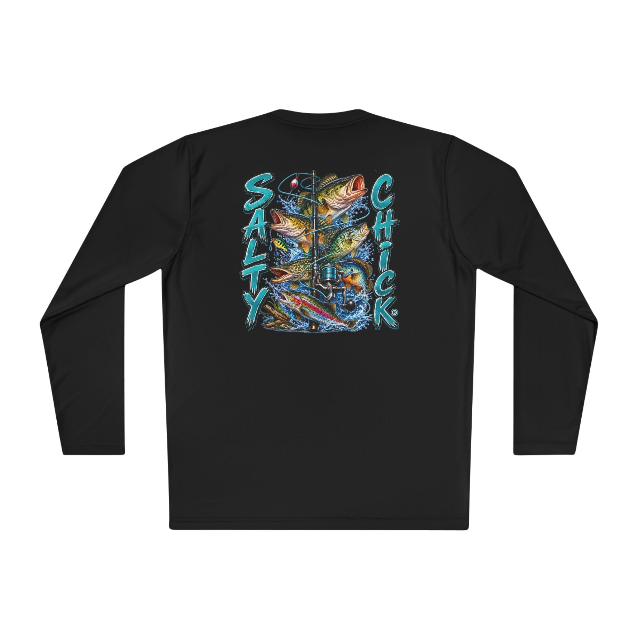 Unisex Moisture Wicking Long Sleeve- Freshwater fish