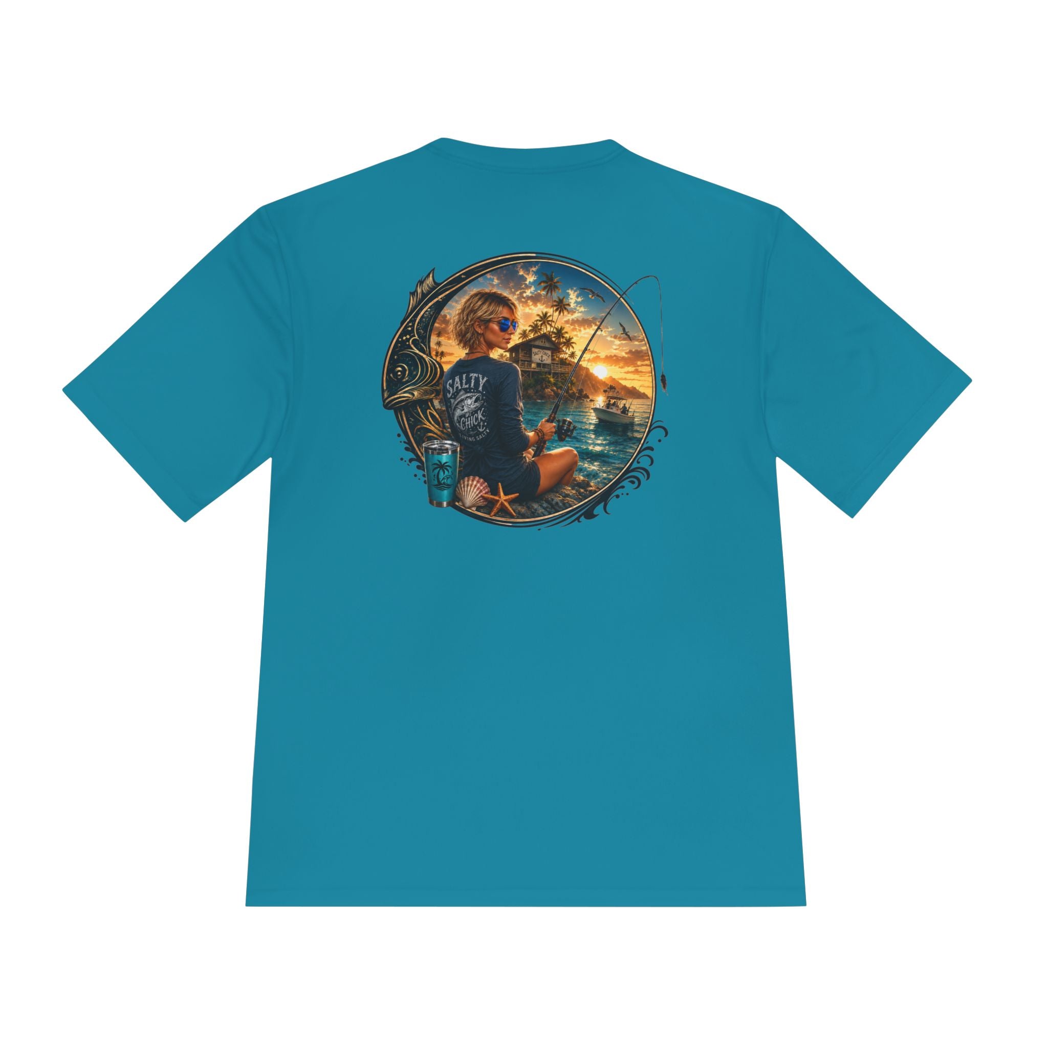 Unisex Moisture Wicking fishing Tee