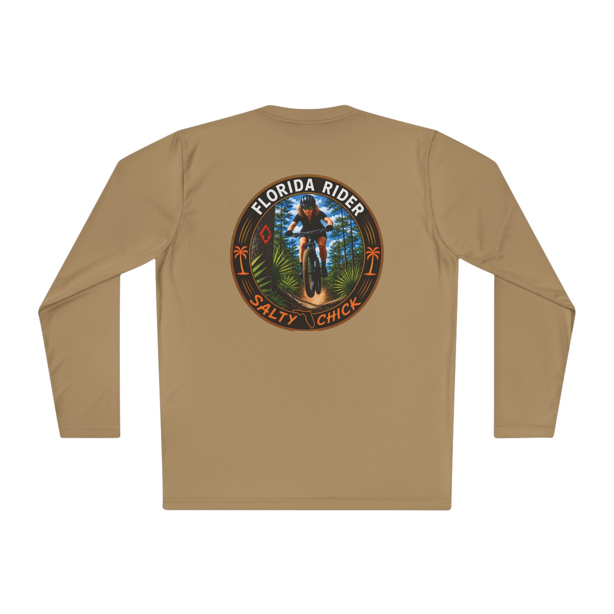 Unisex Moisture Wicking Long Sleeve- Mountain Biker