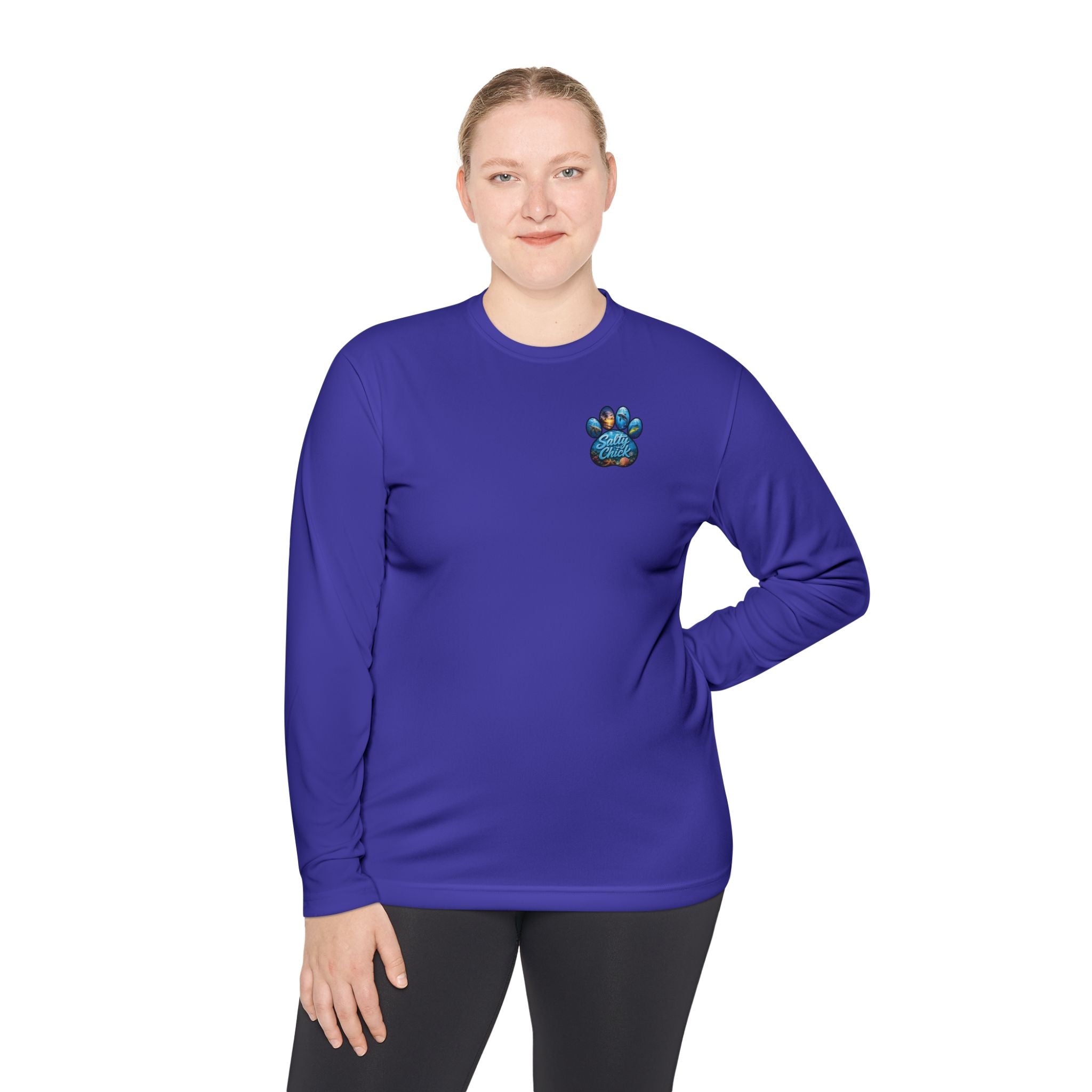 Unisex Moisture Wicking Long Sleeve- Paw me to the Ocean