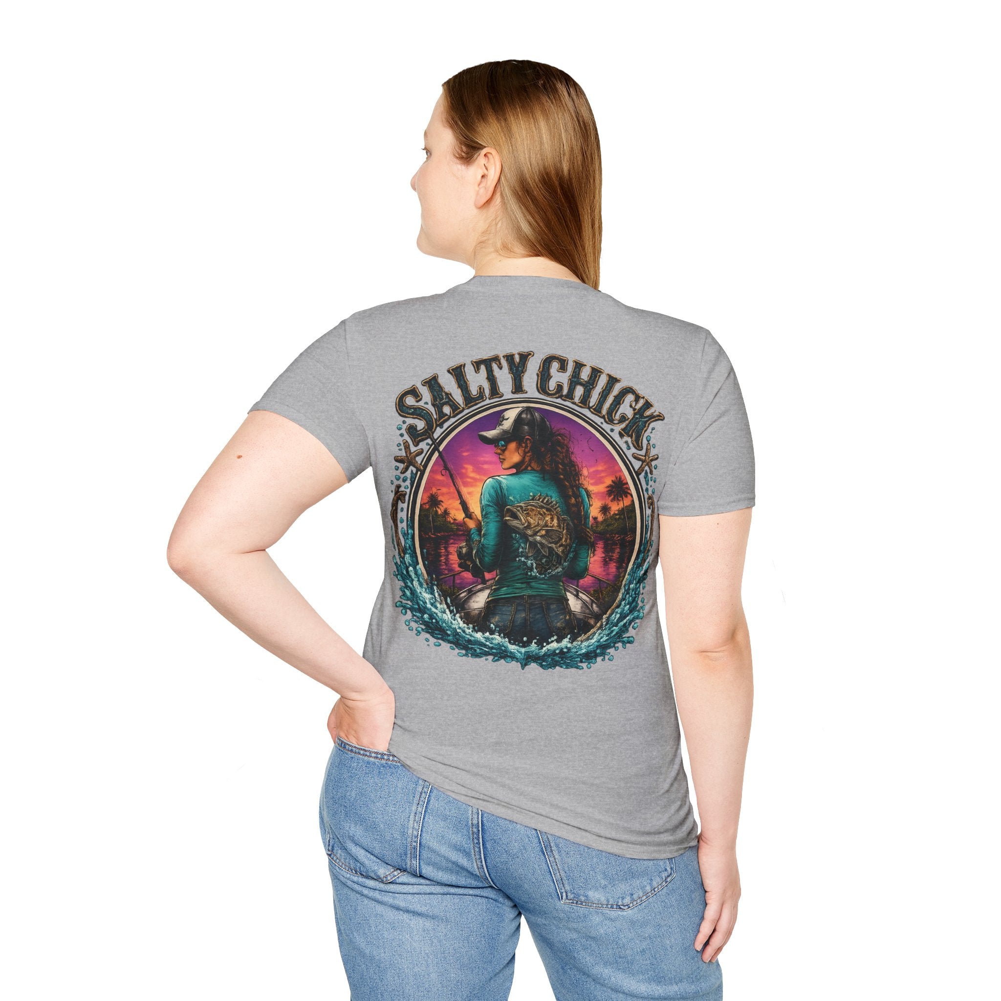 Salty Chick Cast All Day Cotton Tee