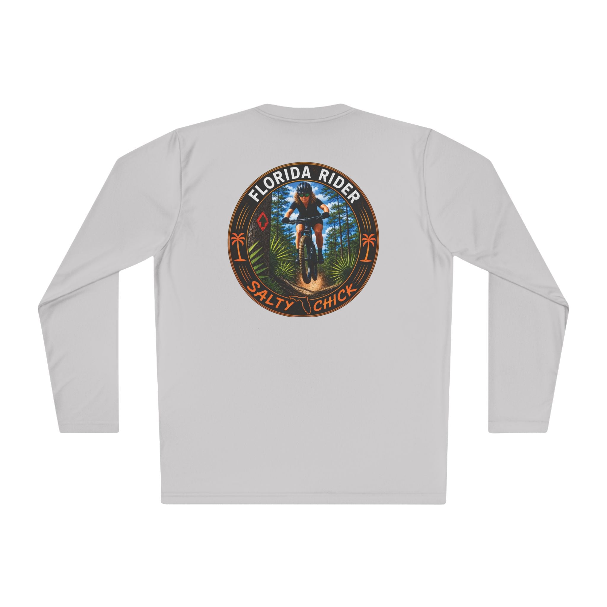 Unisex Moisture Wicking Long Sleeve- Mountain Biker