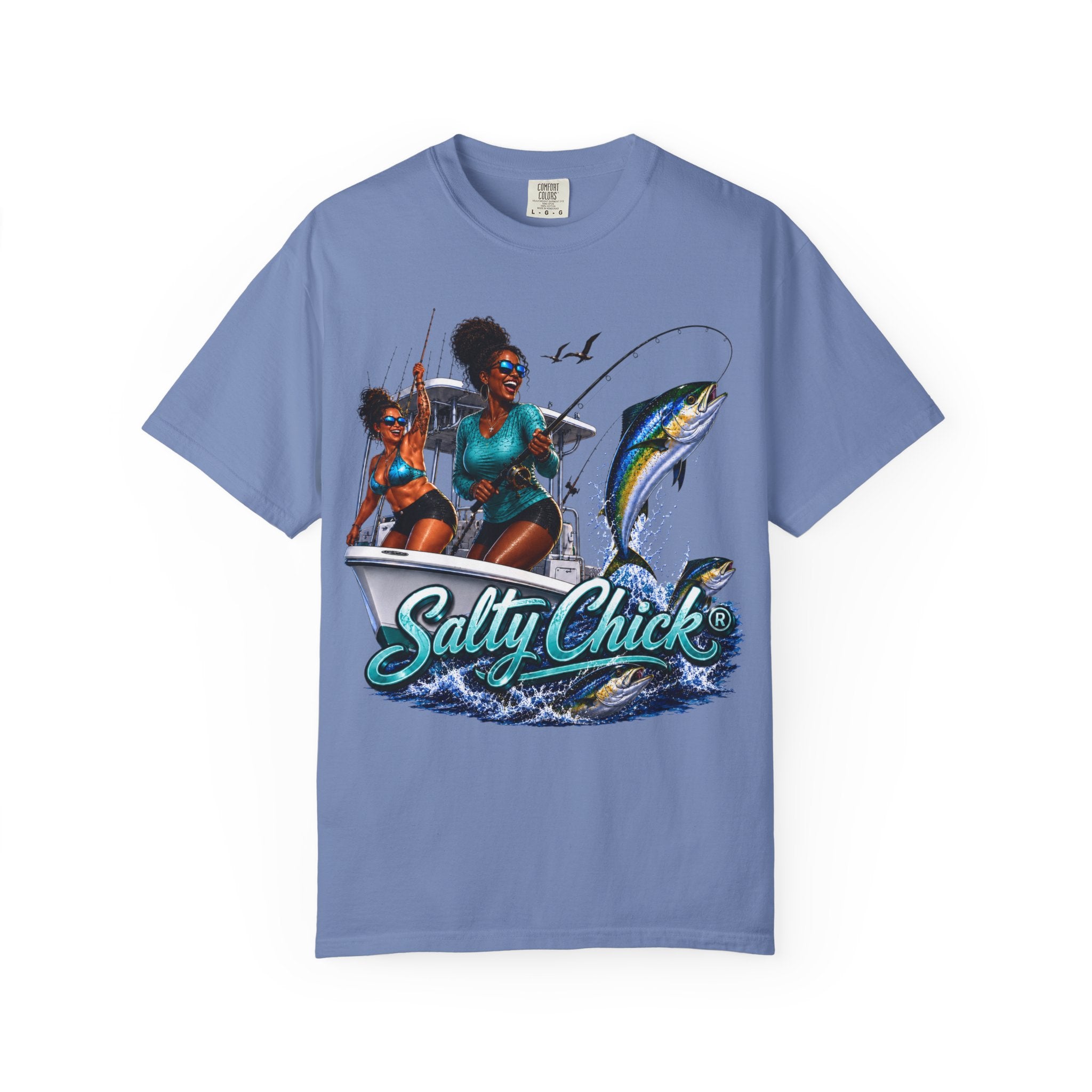 Salty Chick Sunset Ride Cotton Tee