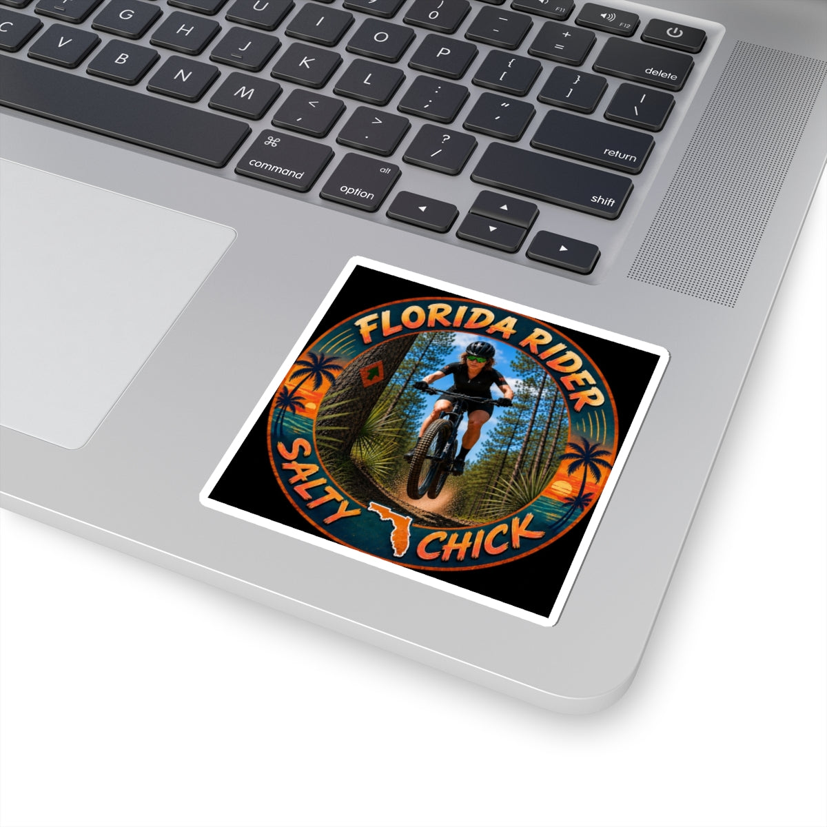 Cut Stick Sticker- Mountain biker