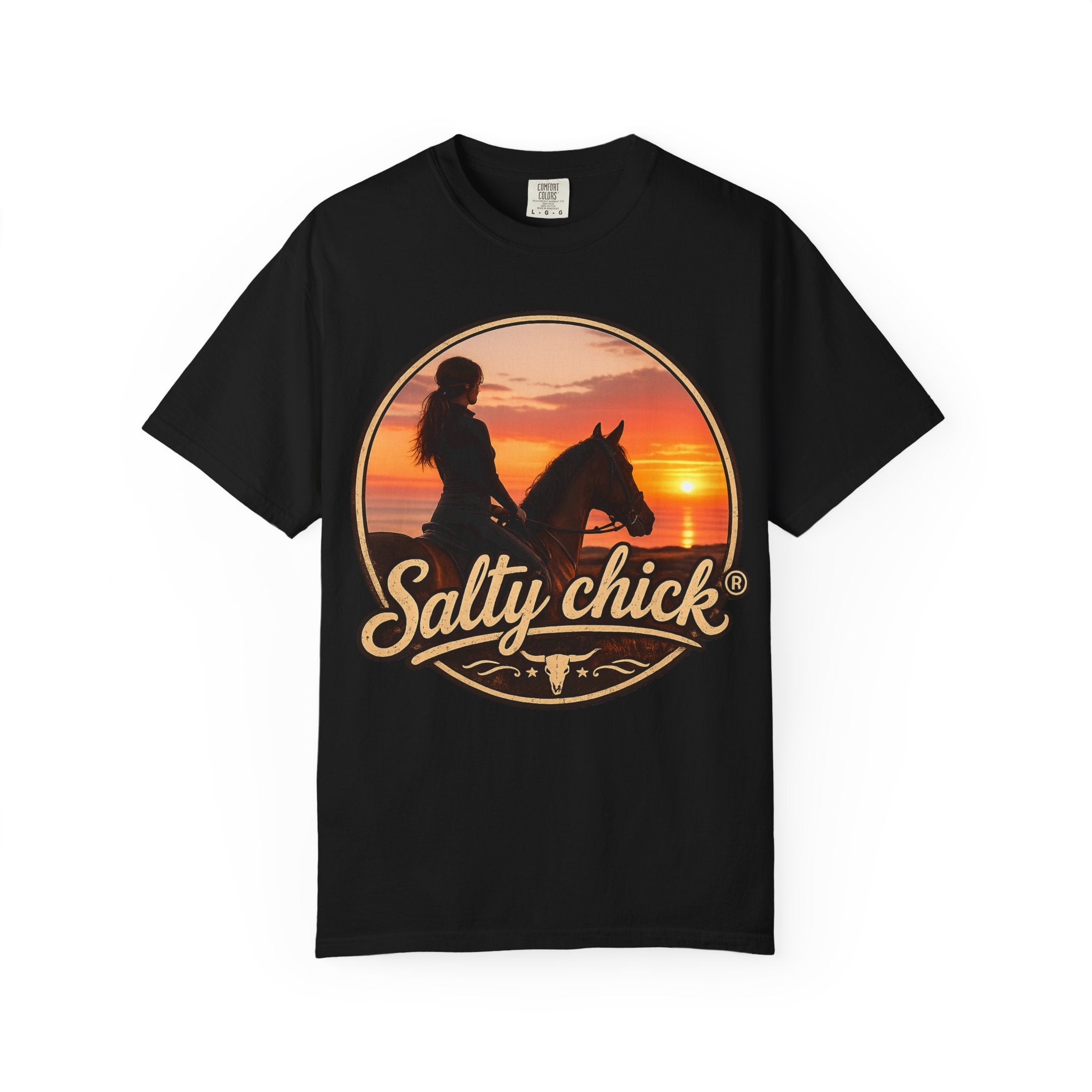 Cotton Horse Sunset T‑Shirt