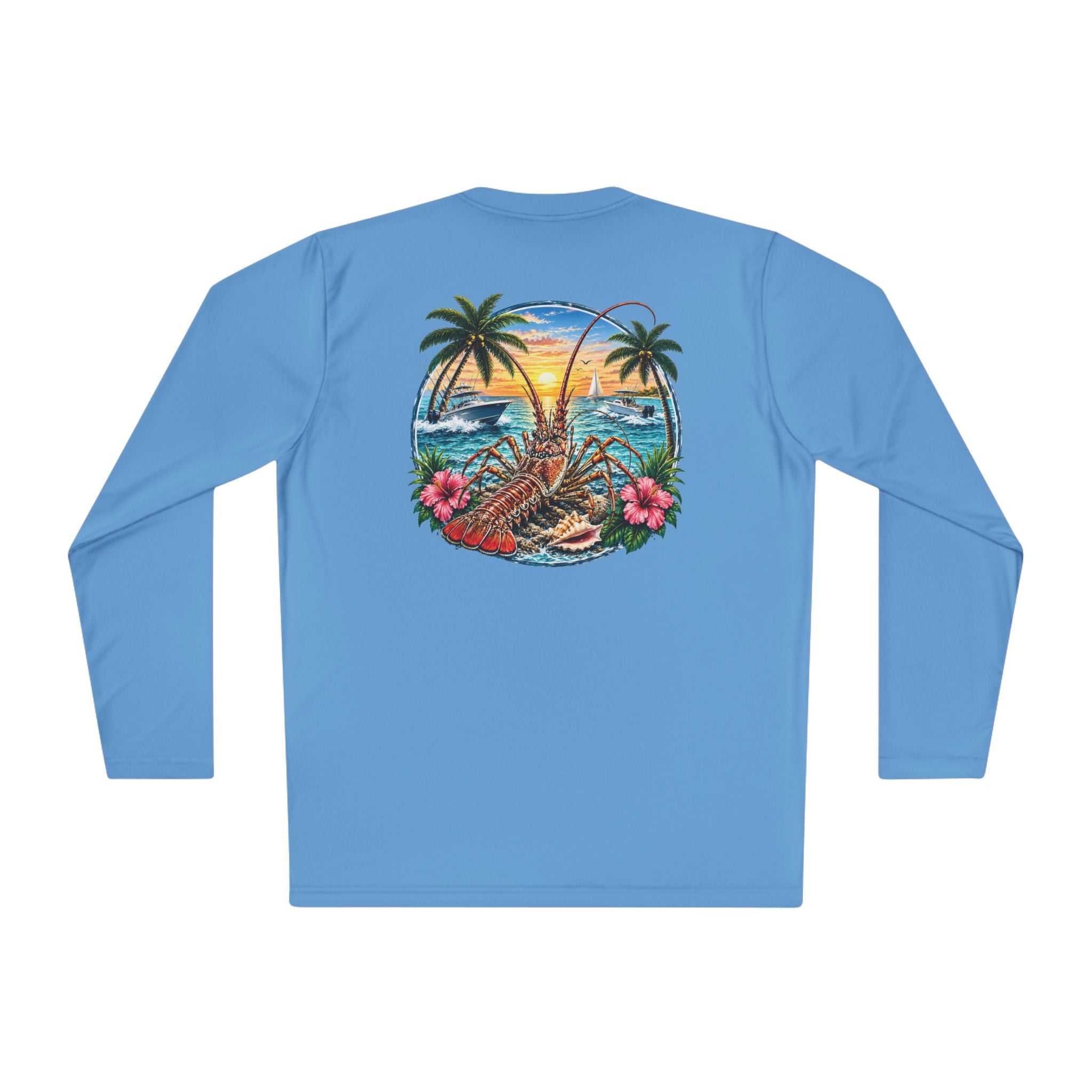 Unisex Moisture Wicking Long Sleeve- Lobstering